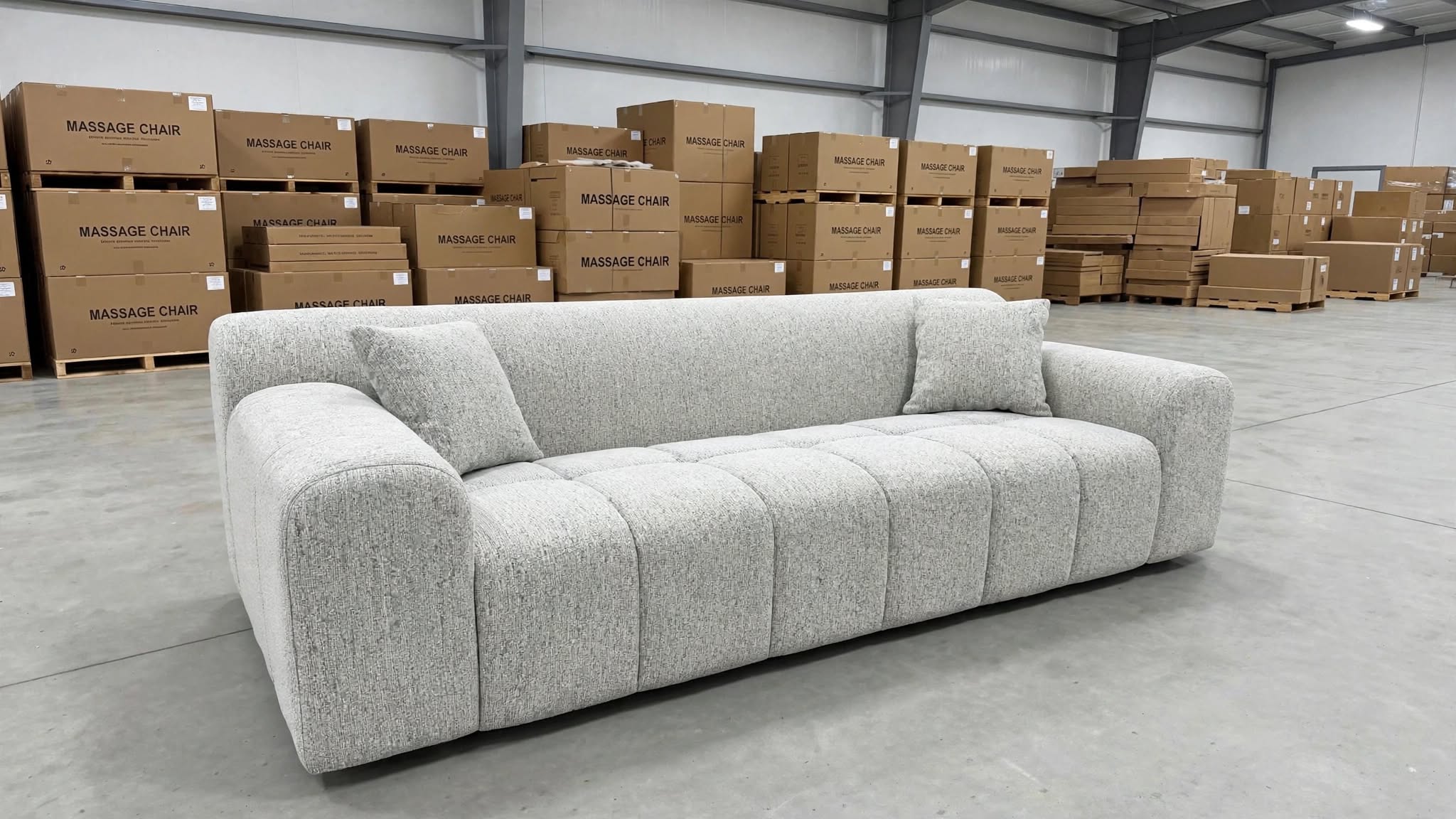 Bobbi 3 Seater Sofa In Grey