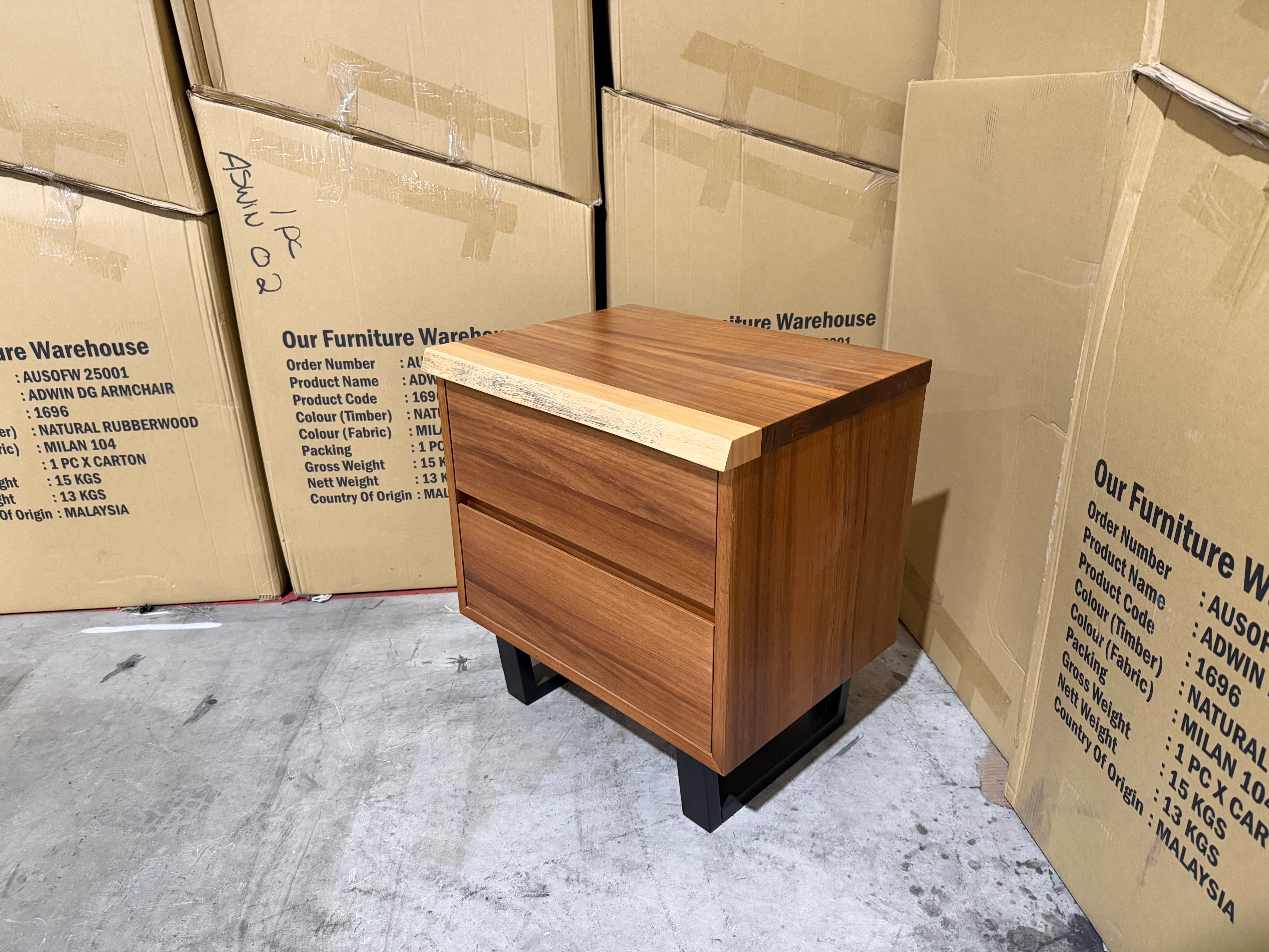 Highland bed side chest in  Blackwood