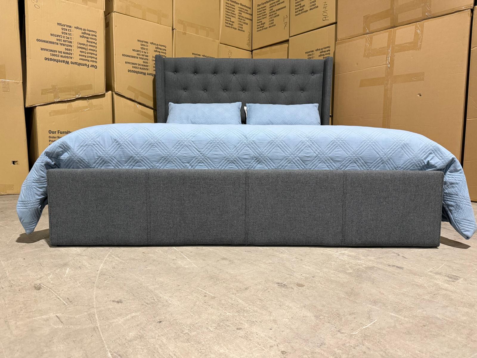 Memphis Bedding Range (Charcoal) 2 Sizes Queen & King