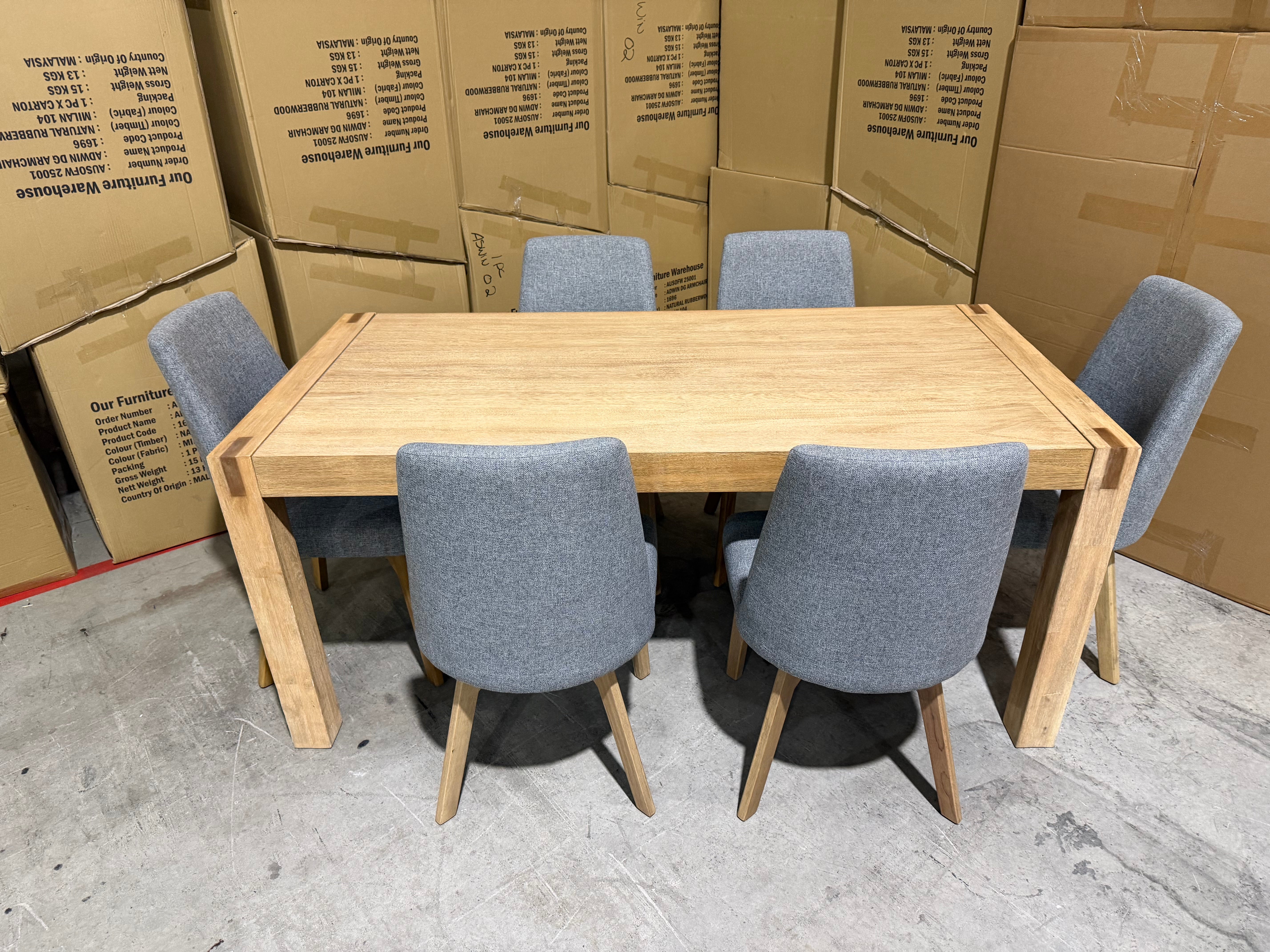Crystalbrook 7 Piece Dining Suite With Crystal Brook Chairs