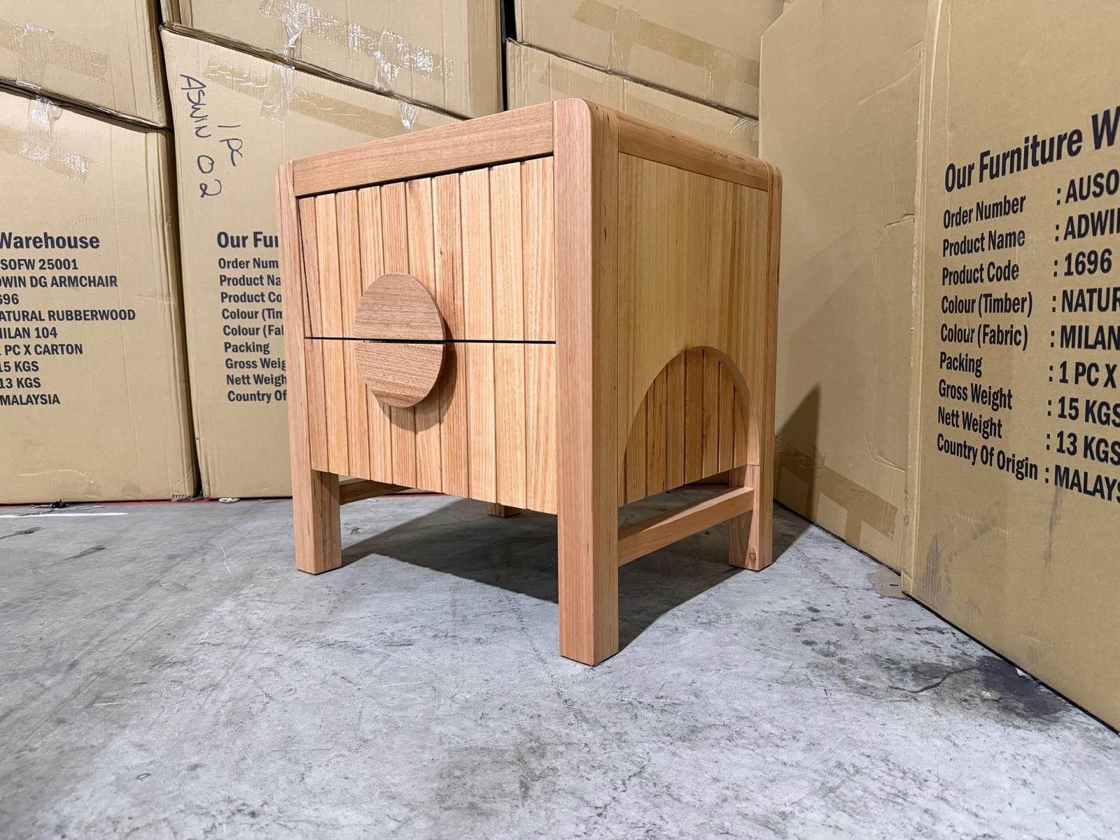 Morocco Bedside table in natural Messmate