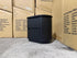 Athena ripple bed side chest in shadow black finish