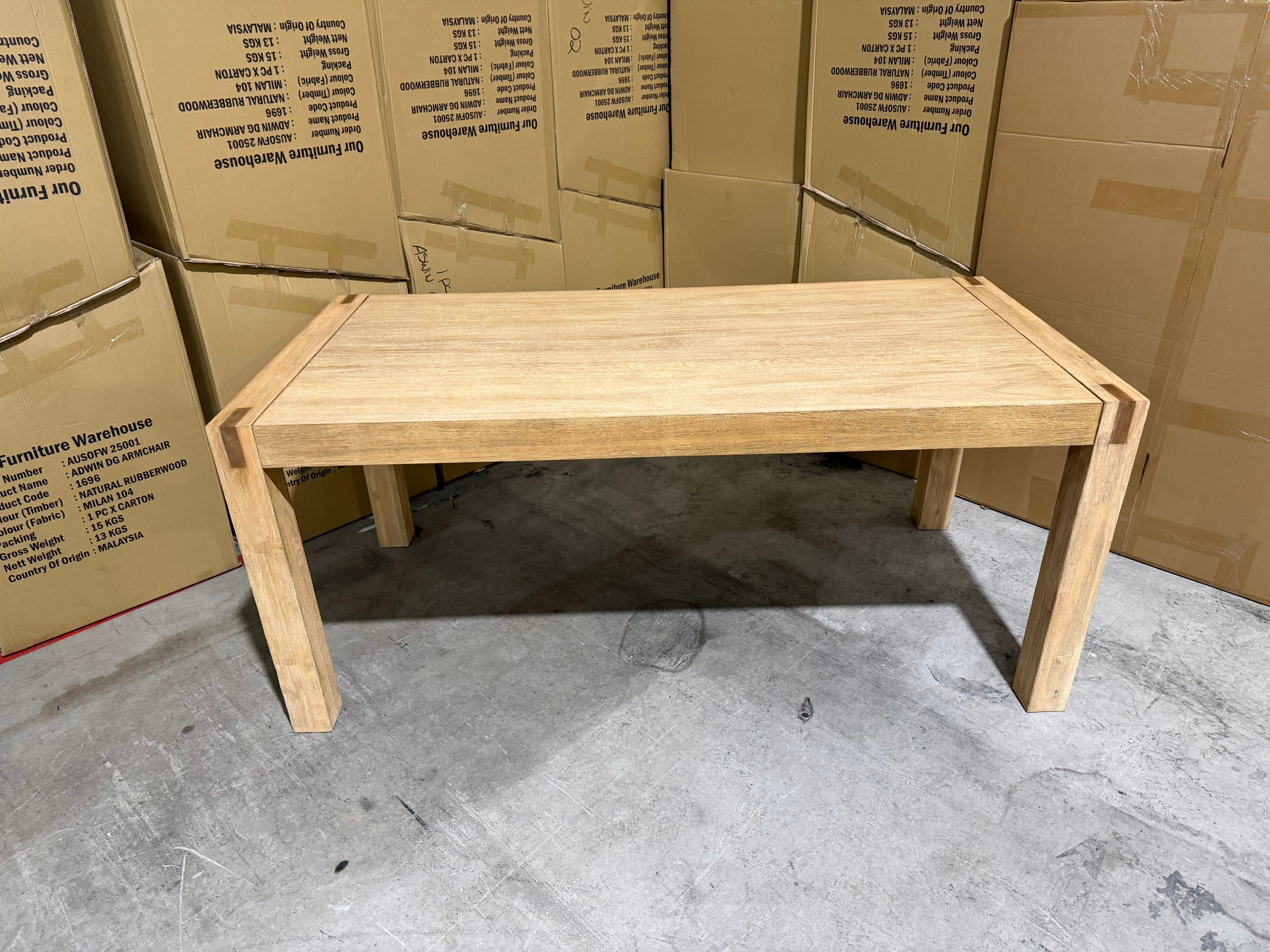 Crystal brook 1800 dining table acacia timber