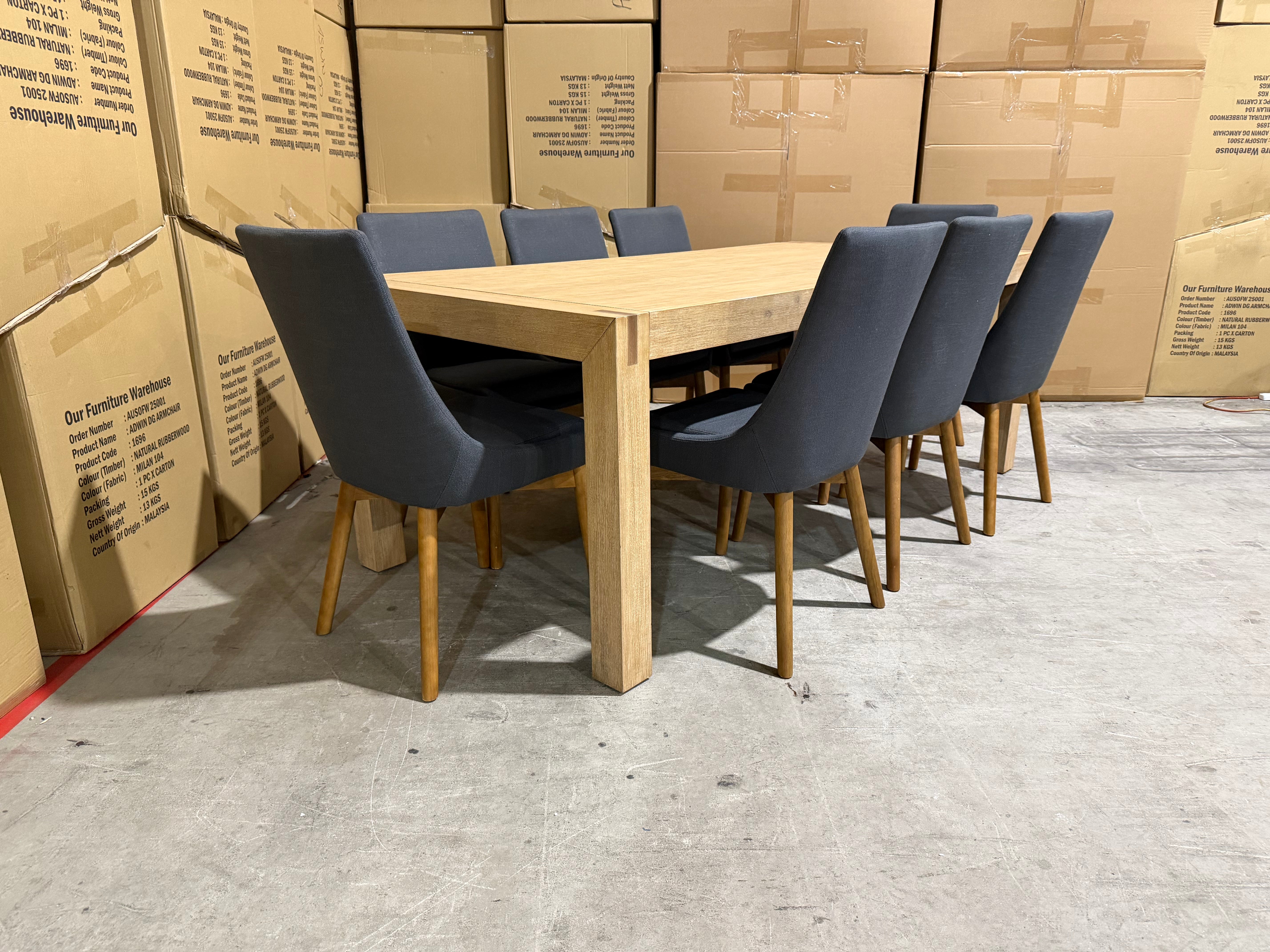 Crystalbrook 9 Piece Package with Crystalbrook Dining Chairs