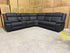 Kenso 6pce modular Lounge with 2 Dual Motion Recliners Soft Rhino Black