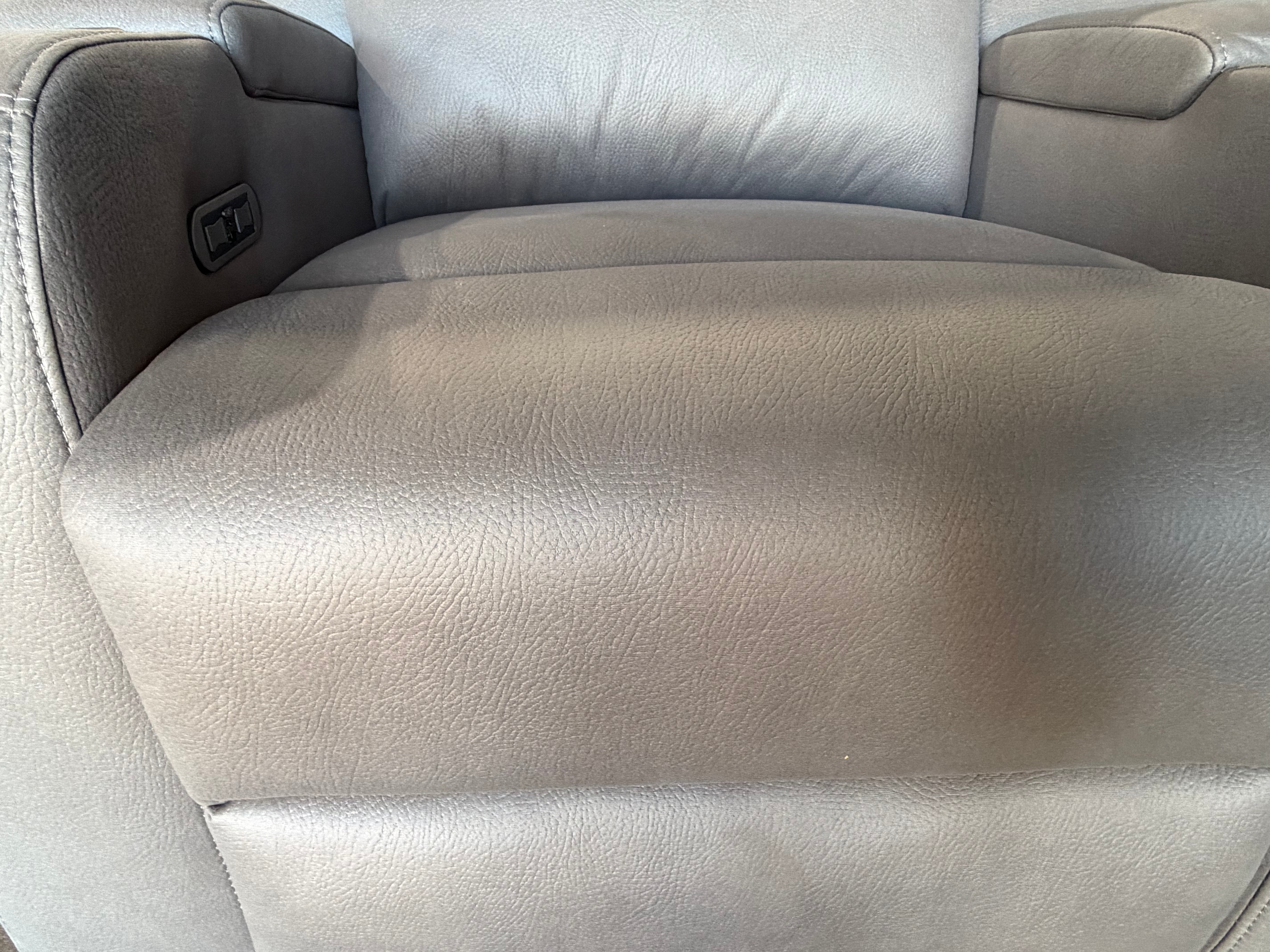 Cleo 2 seater with dual electric recliners Gunmetal Grey