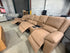 Bradford Home Theatre lounge 4 electric recliners in Tan