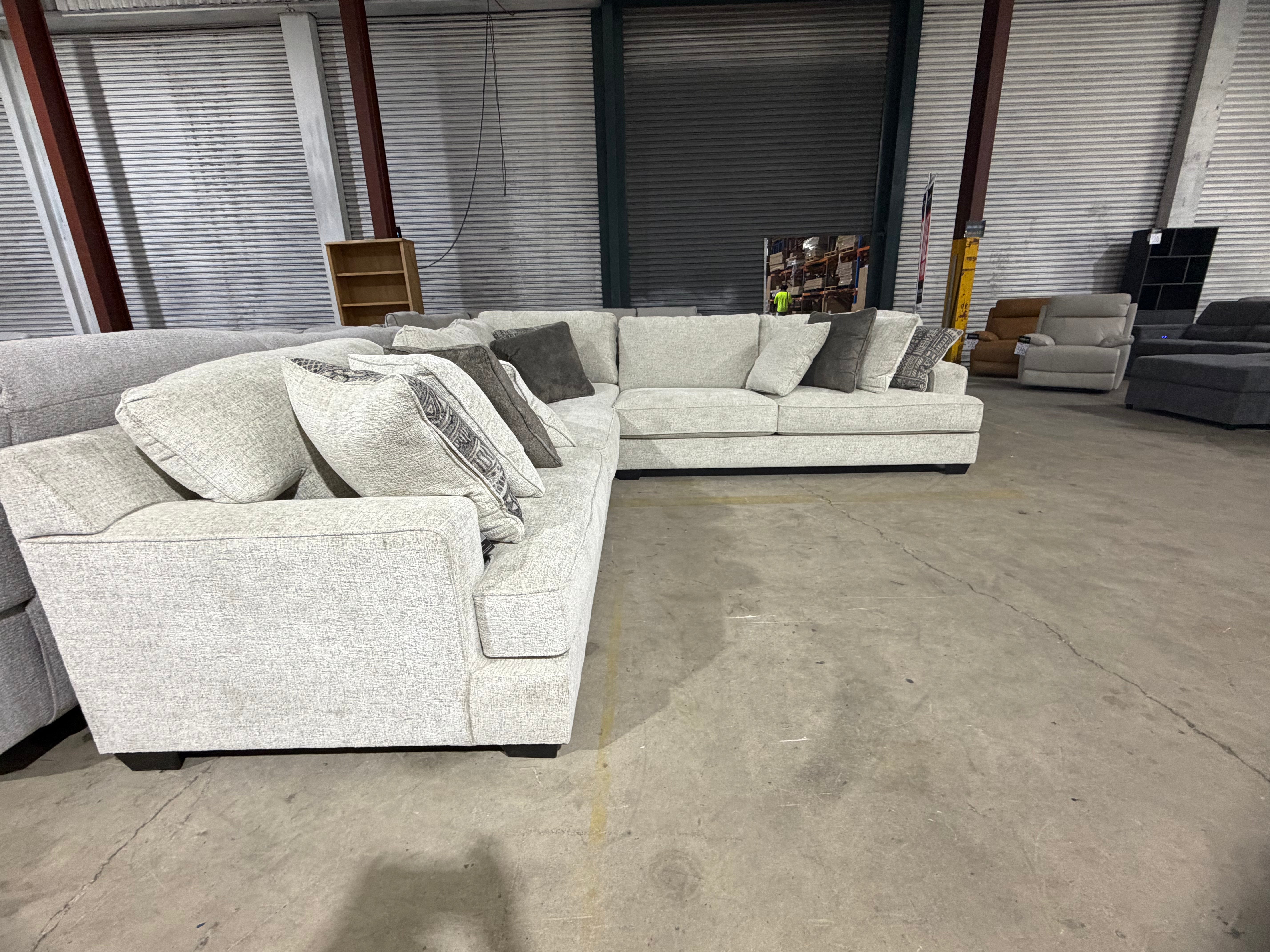 Cyprus 3pce Corner Lounge Inc 10 Scatter Cushions