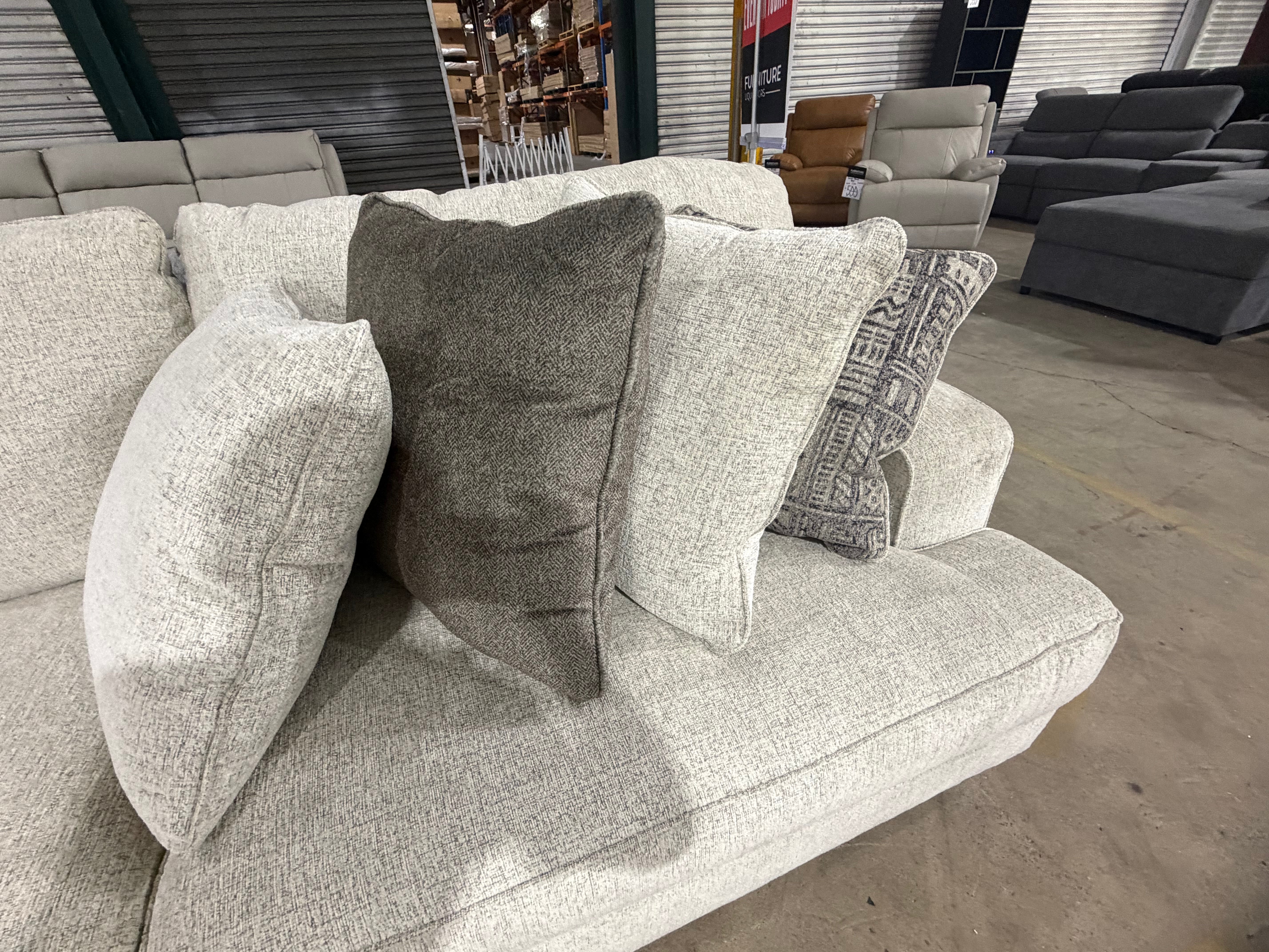 Cyprus 3pce Corner Lounge Inc 10 Scatter Cushions