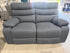 Noosa 2 seater with in built electric recliners in Charcoal rhino suede