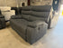 Noosa 2 seater with in built electric recliners in Charcoal rhino suede