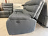 Noosa 2 seater with in built electric recliners in Charcoal rhino suede