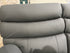 Noosa 2 seater with in built electric recliners in Charcoal rhino suede