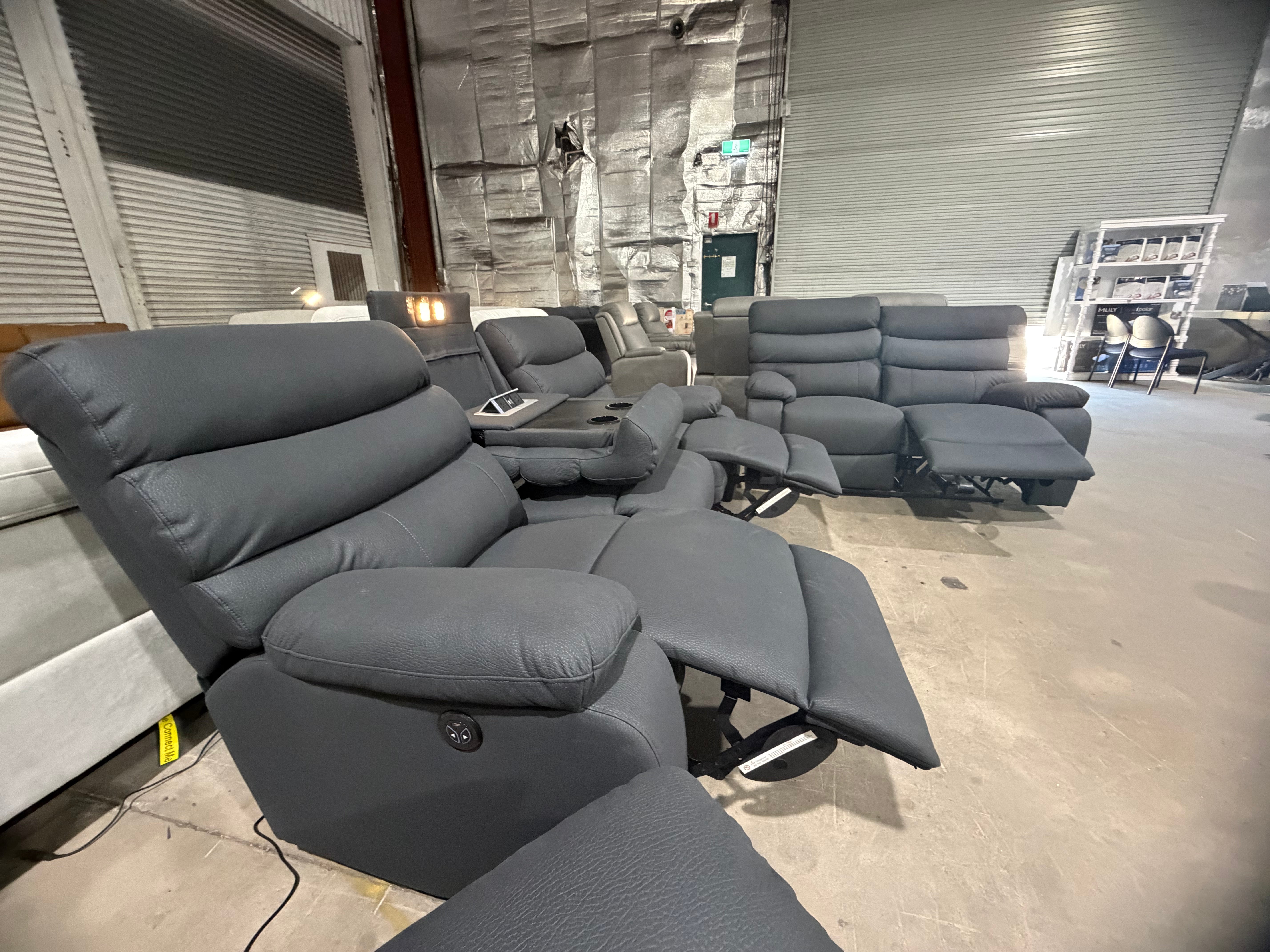 Noosa 3+2 Recliner Package In Charcoal