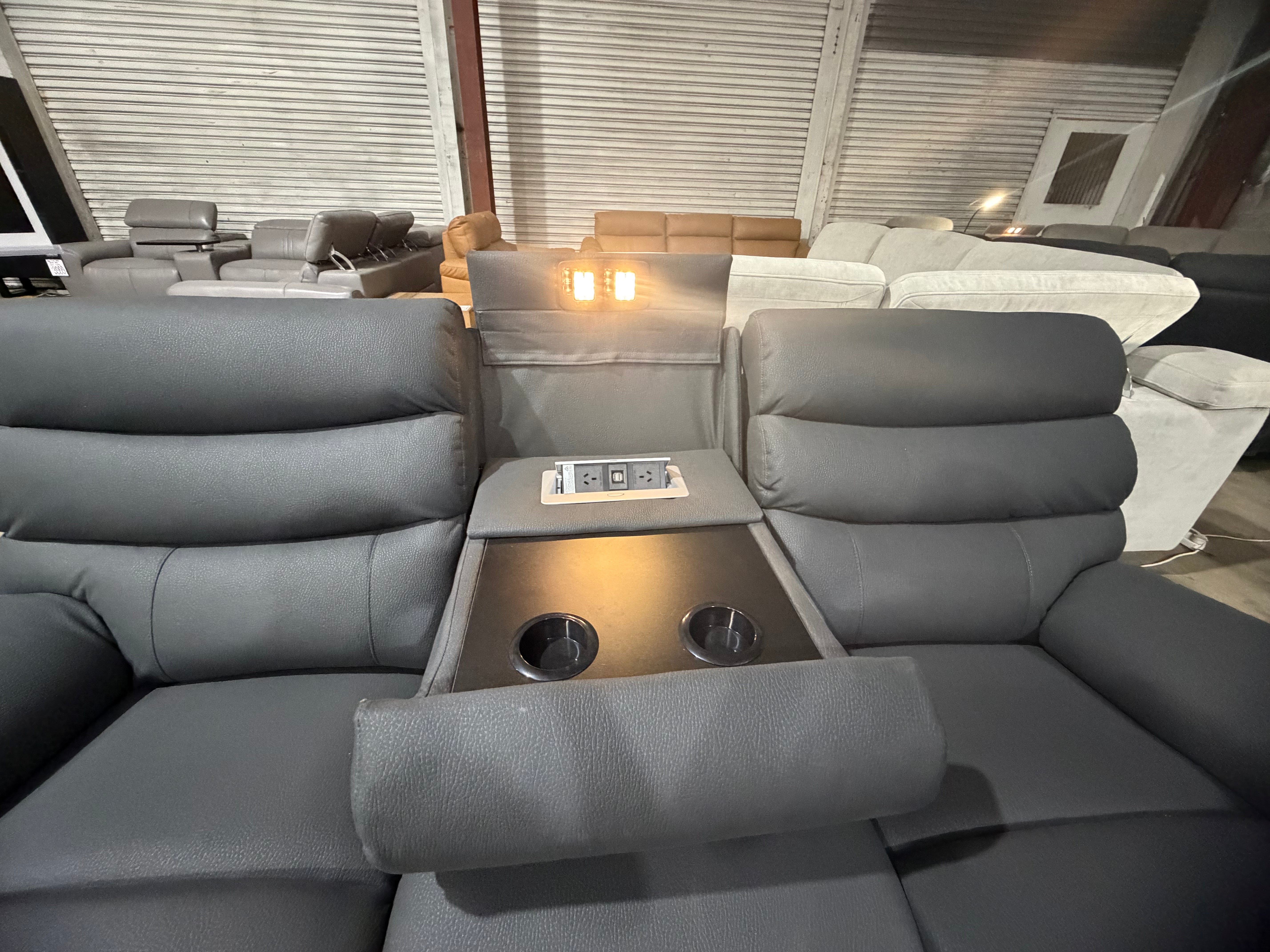 Noosa 3+2 Recliner Package In Charcoal