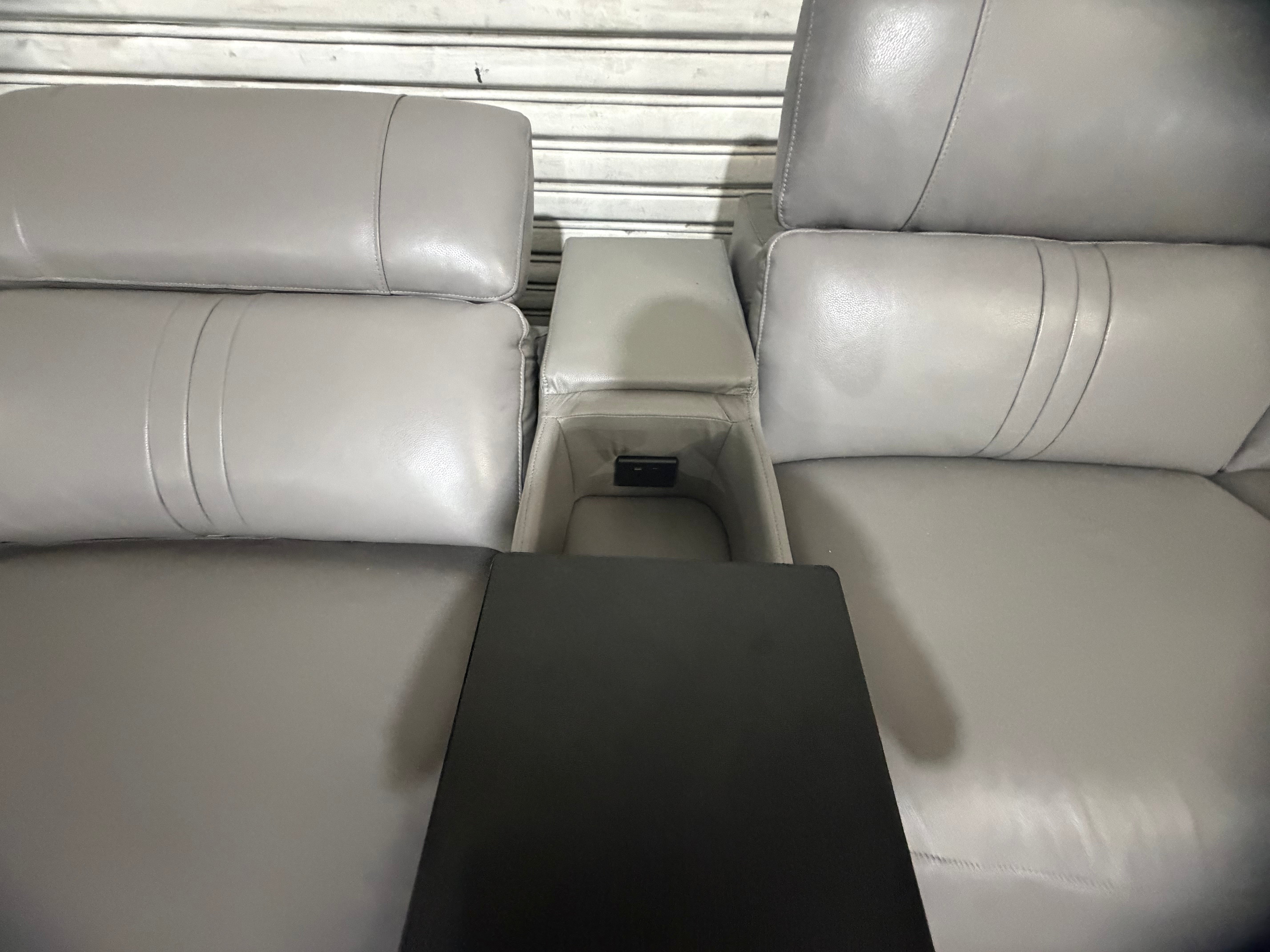 Arlo 6pce modular Lounge 3x Dual Motor Recliners (Dark Grey)