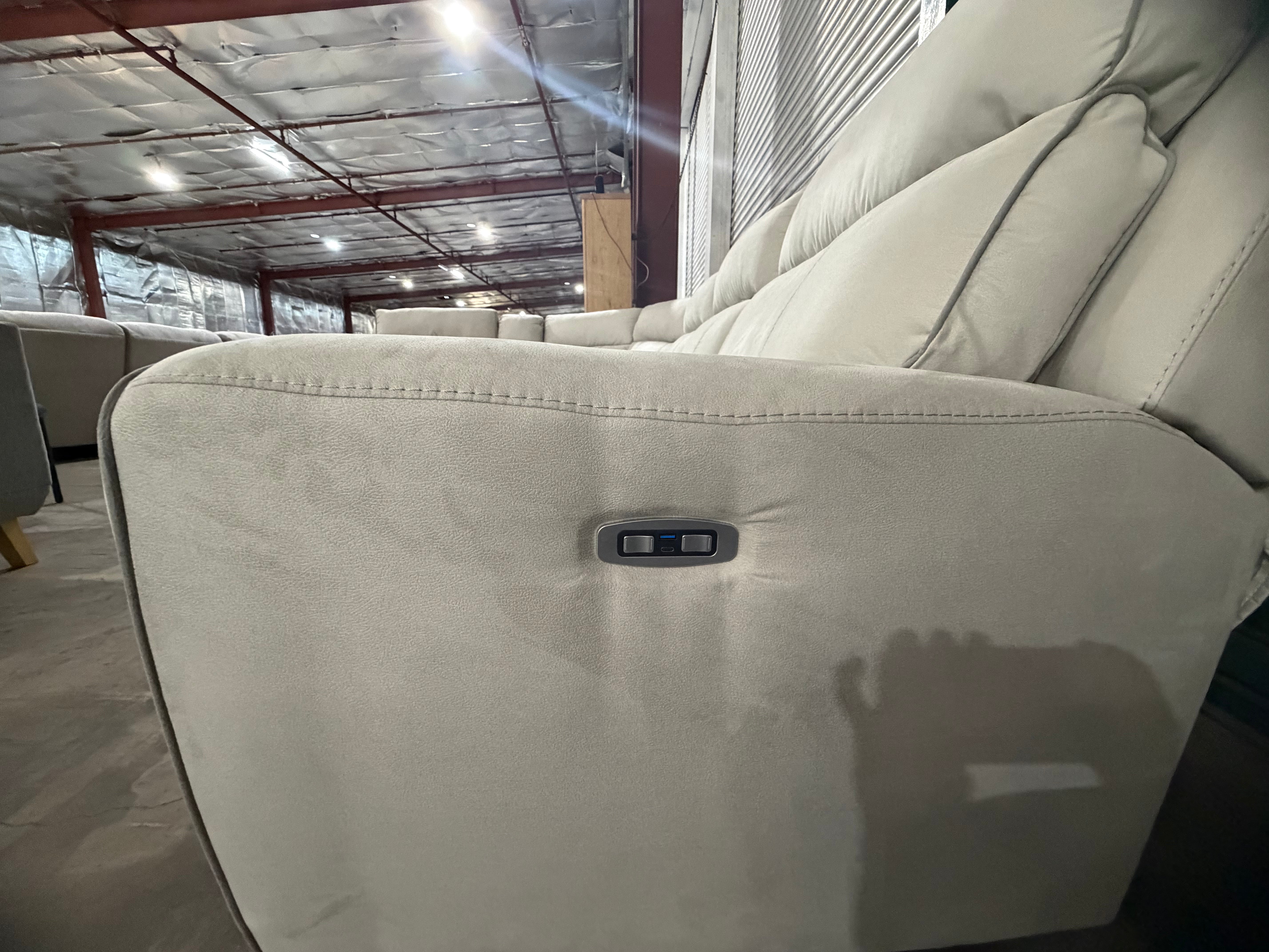 Damon 6pce modular lounge Light Grey Fabric