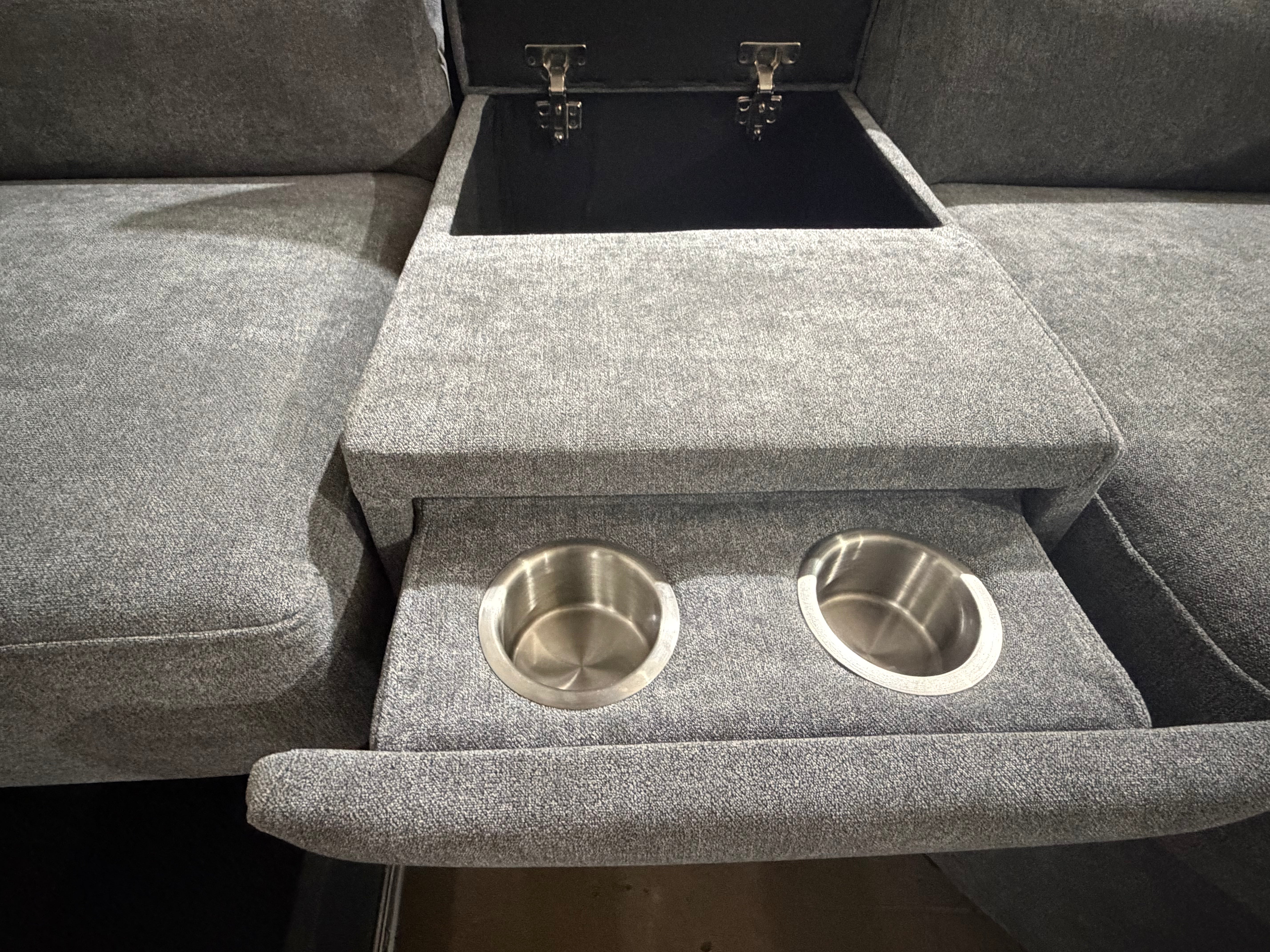 Barra RHF chaise lounge electric recliner Adjustable Headrest (Dark Grey)