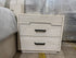 Atlanta bed side chest in grey wash finish