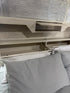 Atlanta Queen size bed in grey wash finish lift up storage