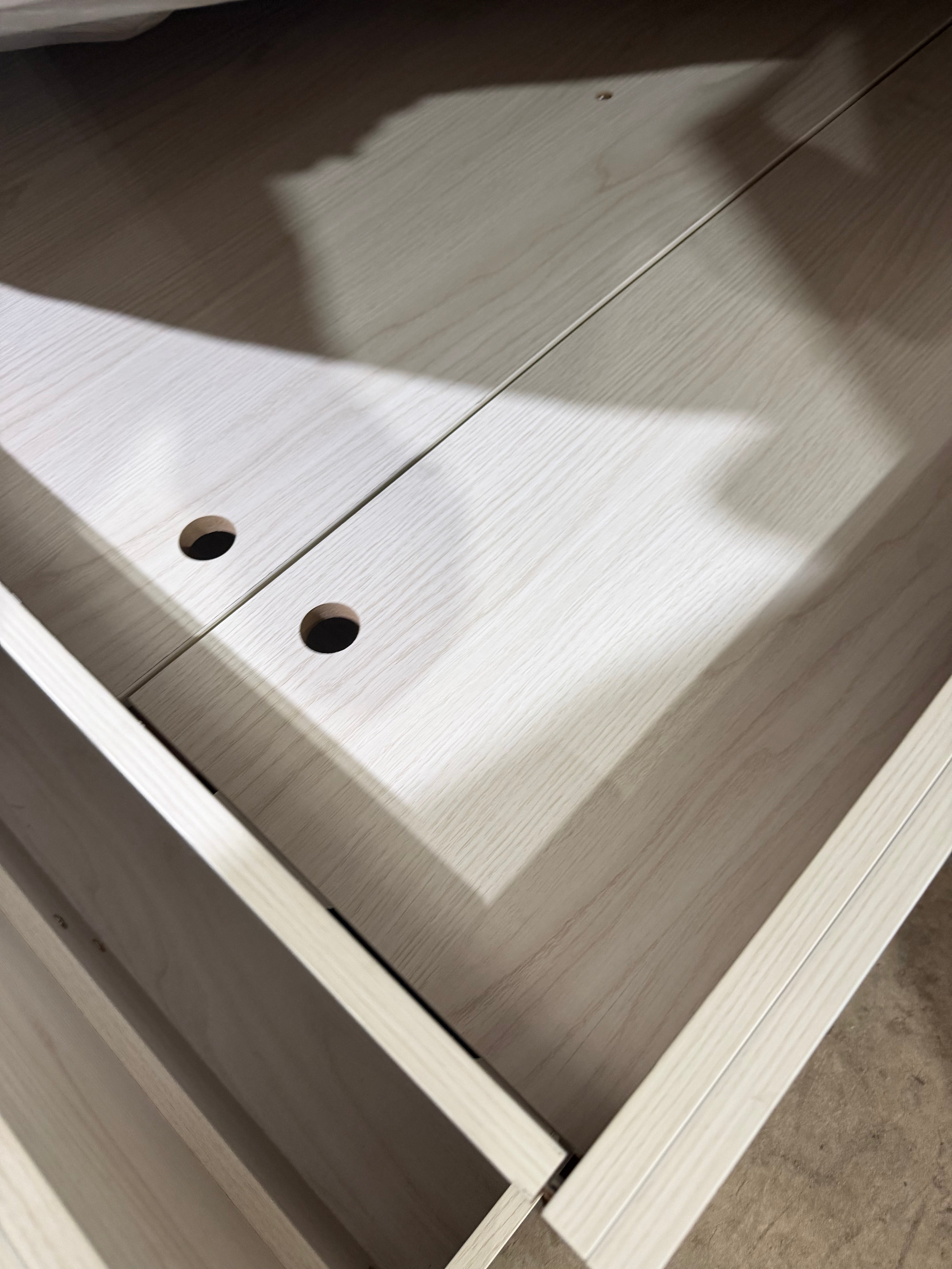 Atlanta Queen size bed in grey wash finish lift up storage