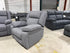 Bondi Manual Recliner Lounge in Grey