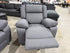Bondi Manual Recliner Lounge in Grey