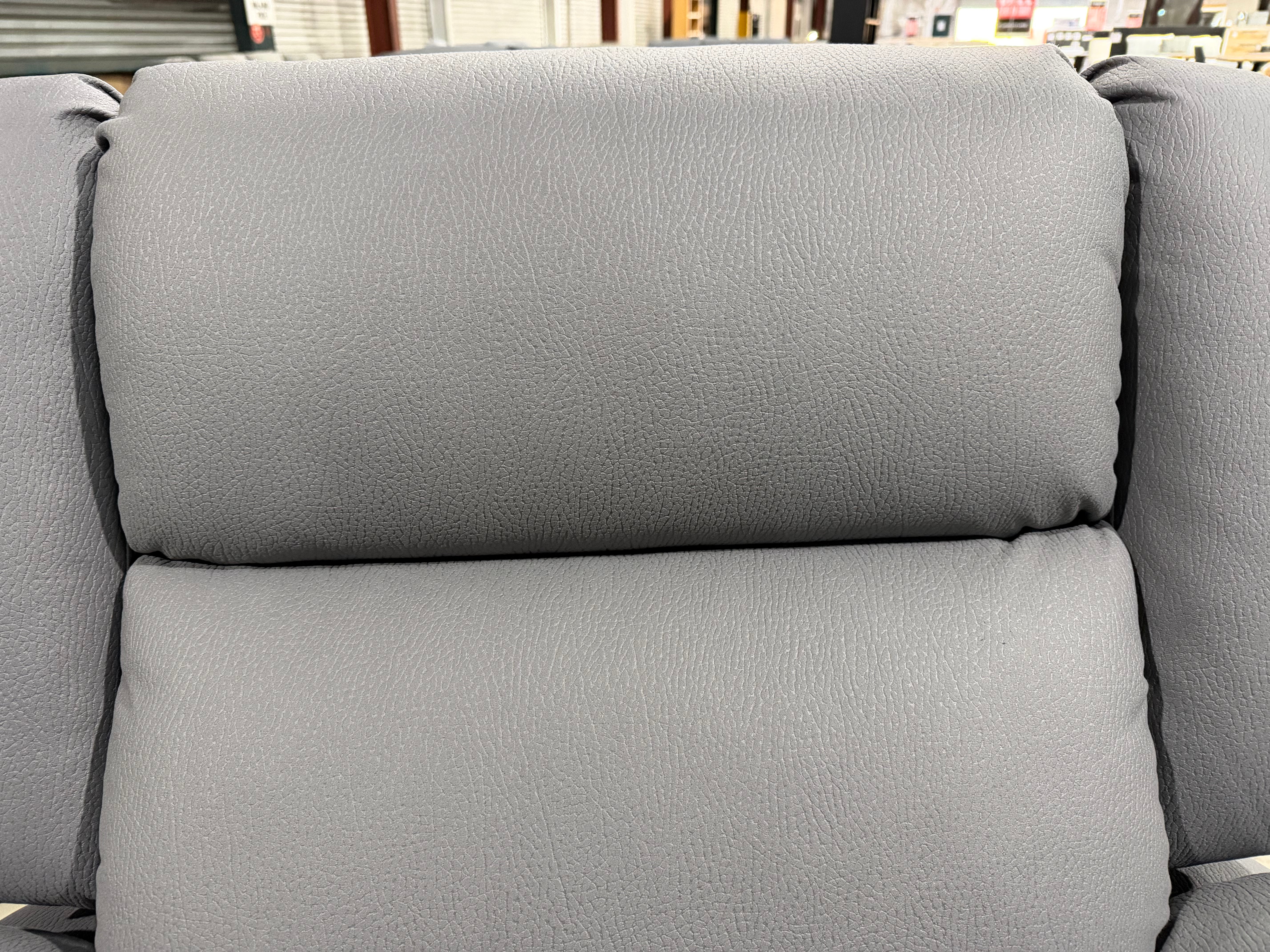 Bondi Manual Recliner Lounge in Grey