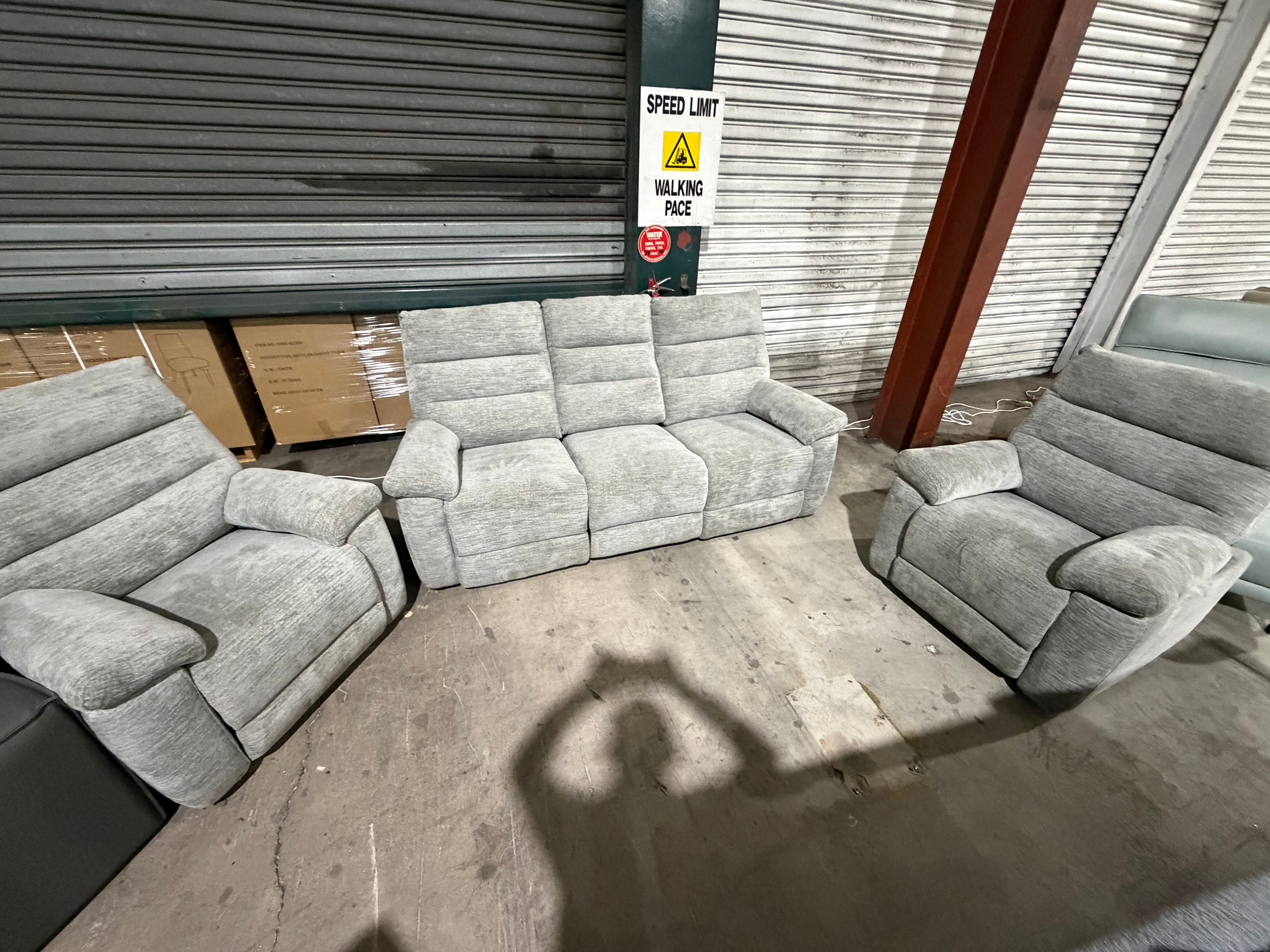 Bishop 3 Seat Electric Recliners + 2 Manual Rocker Recliners