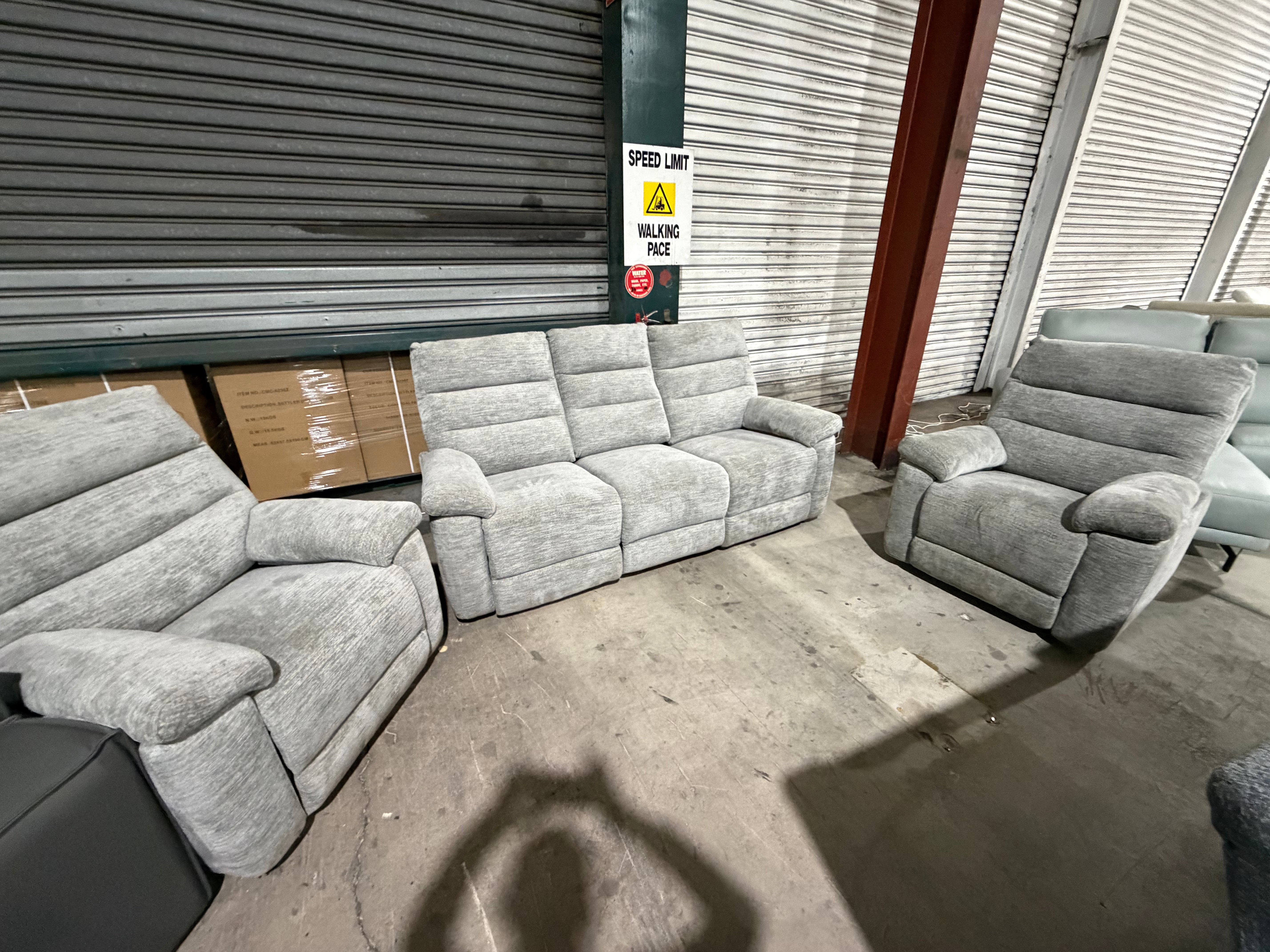 Bishop 3 Seat Electric Recliners + 2 Manual Rocker Recliners