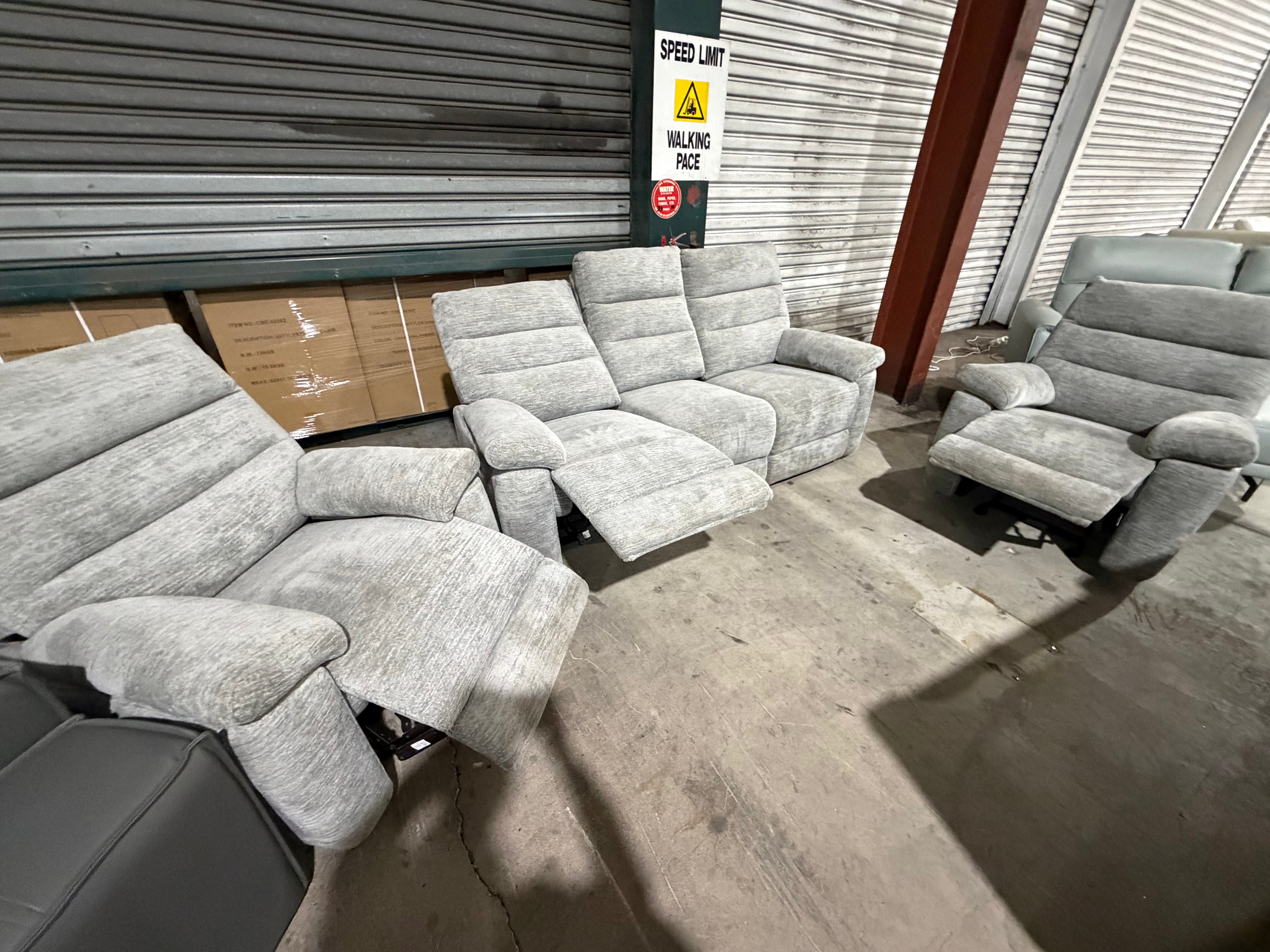 Bishop 3 Seat Electric Recliners + 2 Manual Rocker Recliners