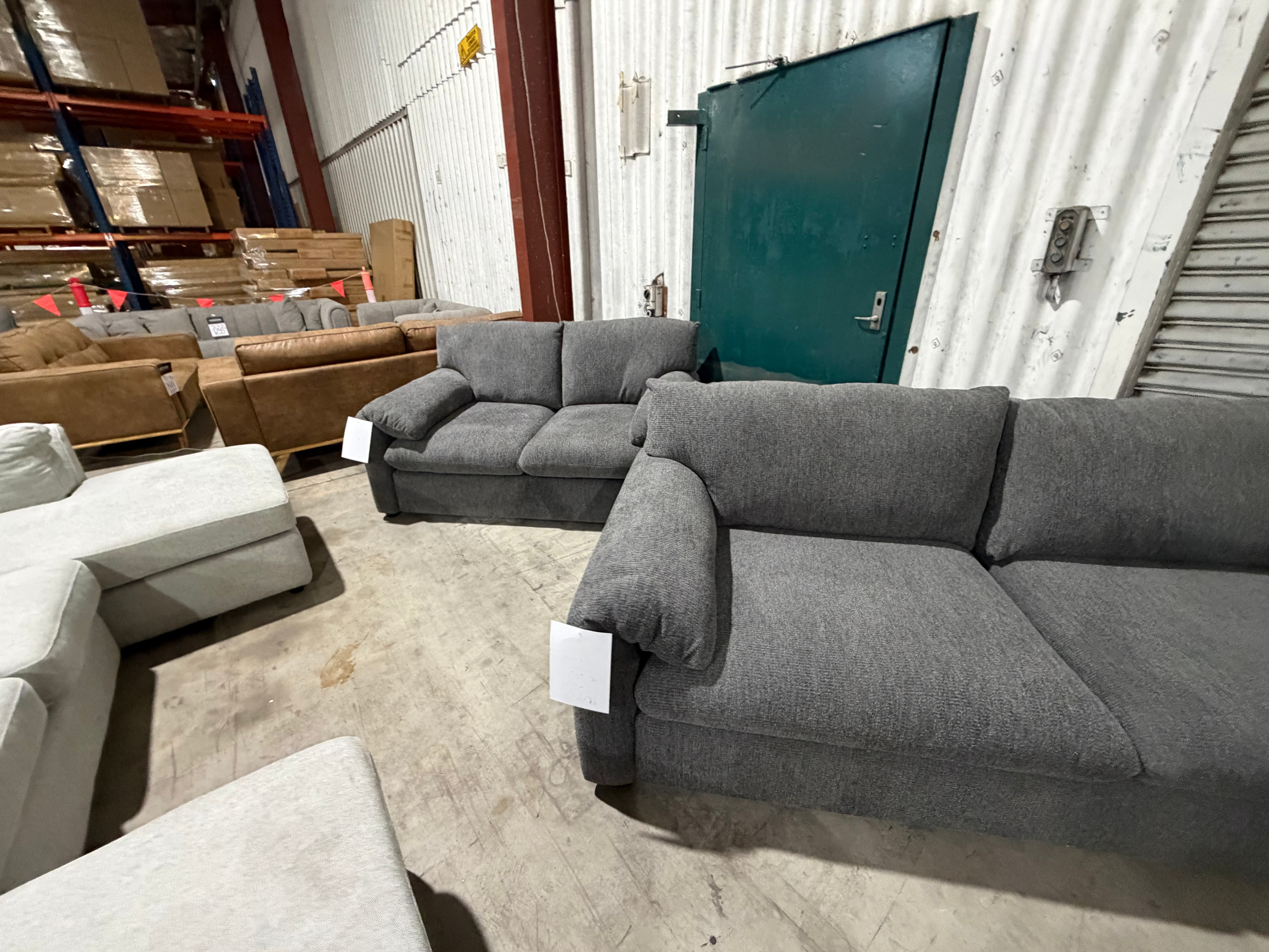 Tango 3+2 Seater Sofa Package In Dark Grey