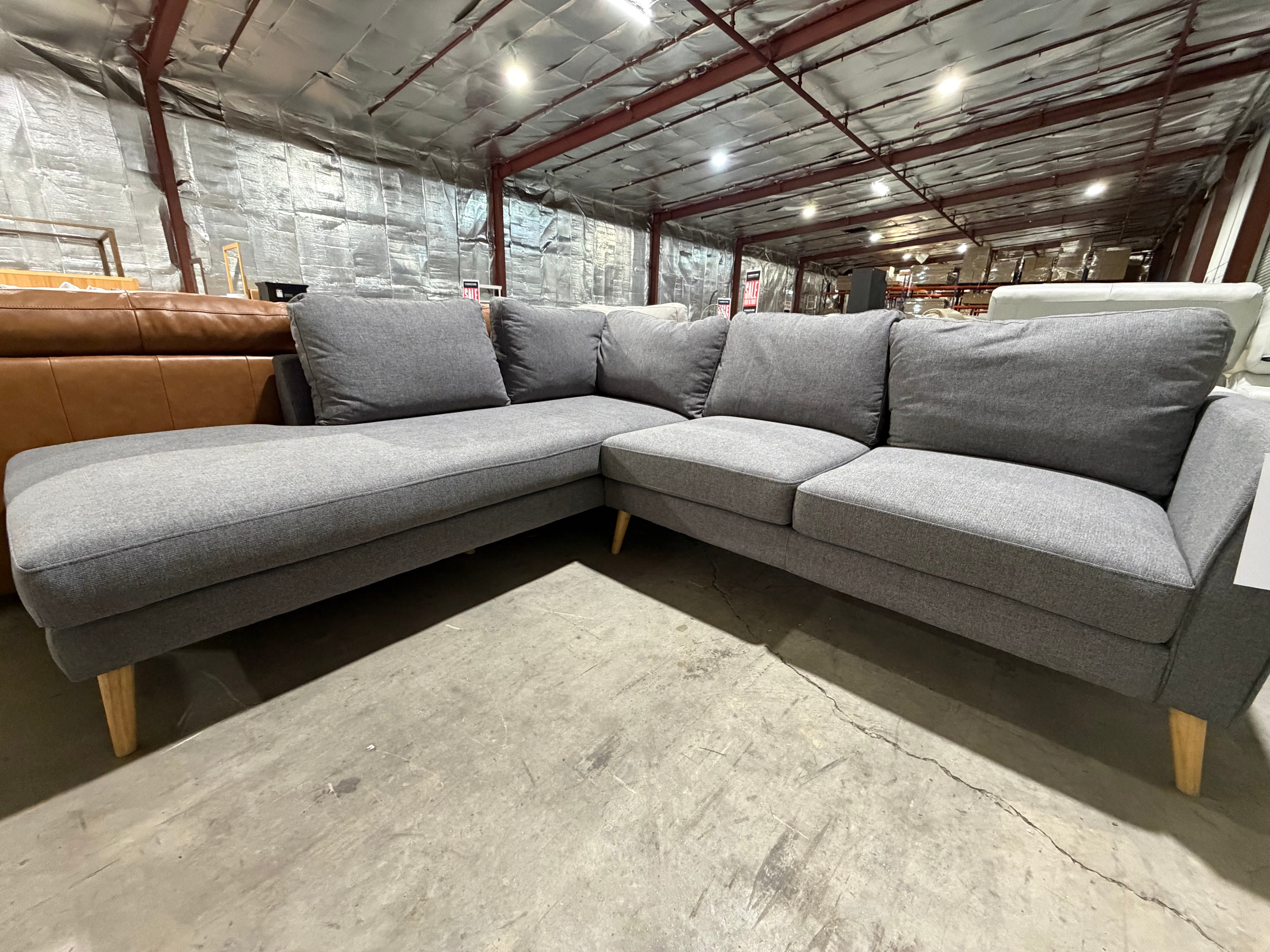 Adonis LHF Chaise Lounge In Dark Grey