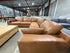 Opulence Lounge inc scatter Cushions Chestnut Tan Leather