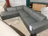 Sorrento LHF chaise Lounge in Asphalt grey leather