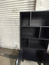 Eclipse Bookcase Matt black finish oak timber