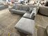 Paloma RHF chaise lounge inc ottoman and scatters in Steel Grey