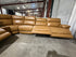 Modena Modular Lounge with 3x Electric recliners Tan leather match
