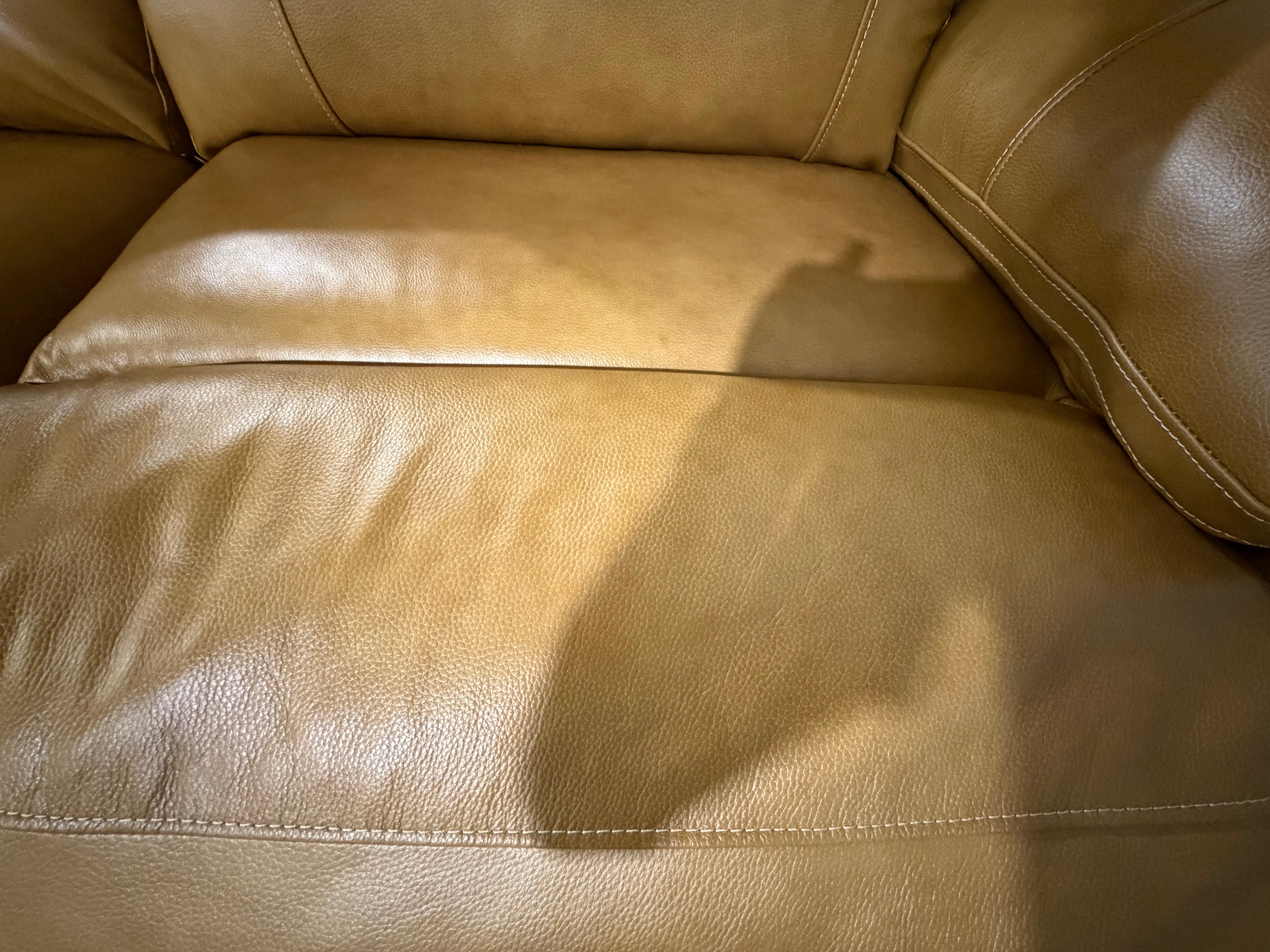 Modena Modular Lounge with 3x Electric recliners Tan leather match