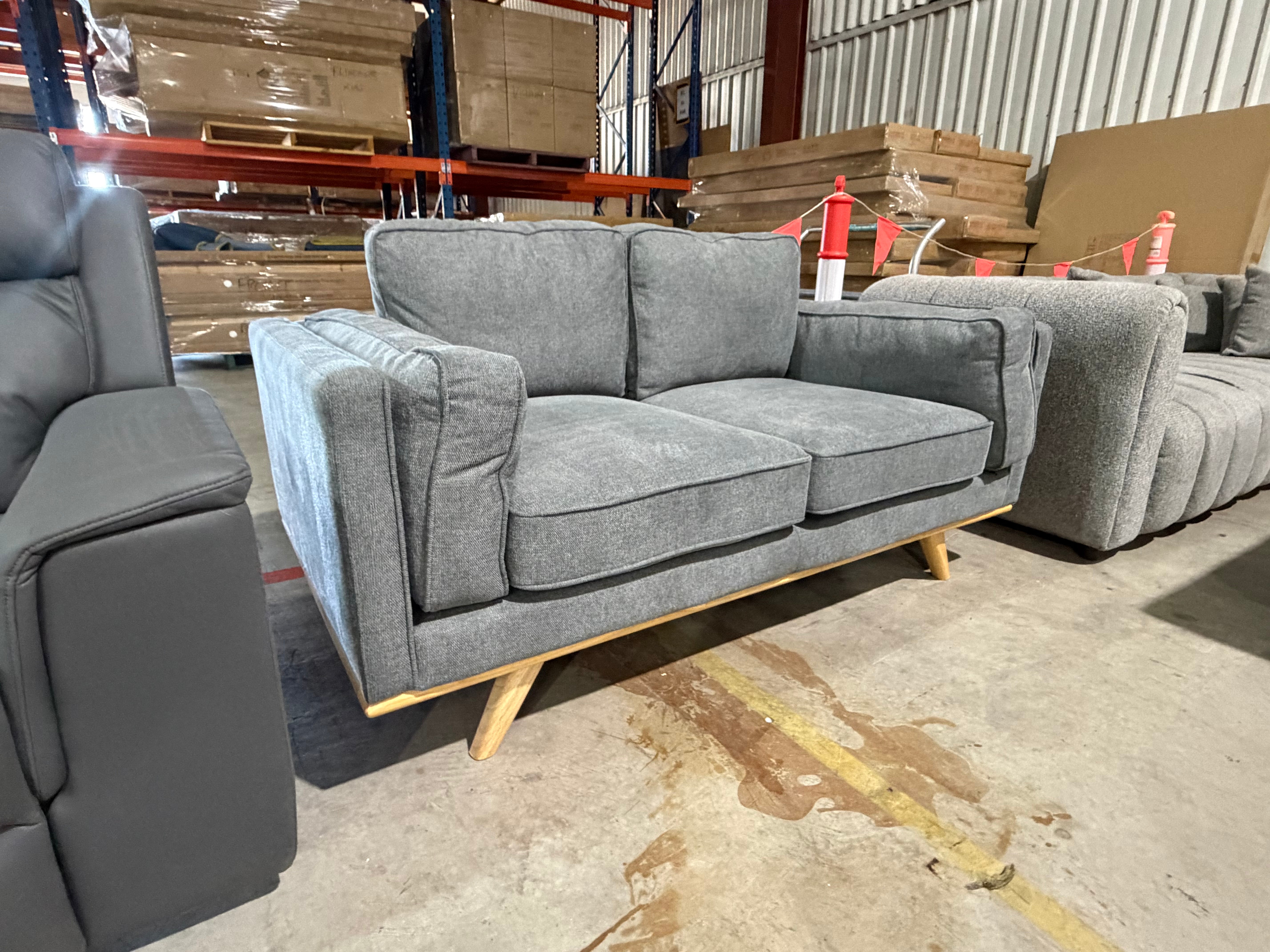 Talia 2 seater sofa in Dark Grey
