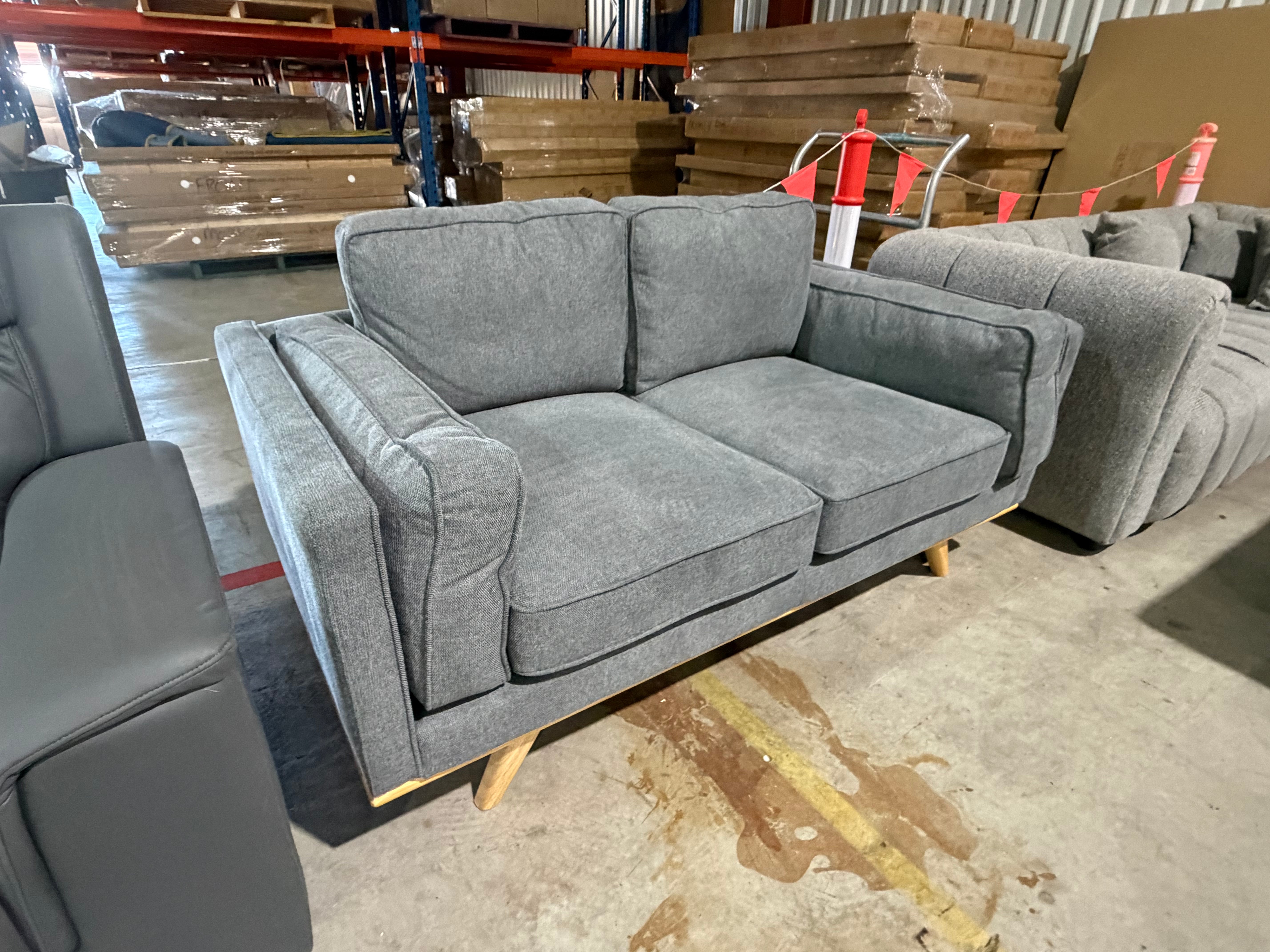 Talia 2 seater sofa in Dark Grey