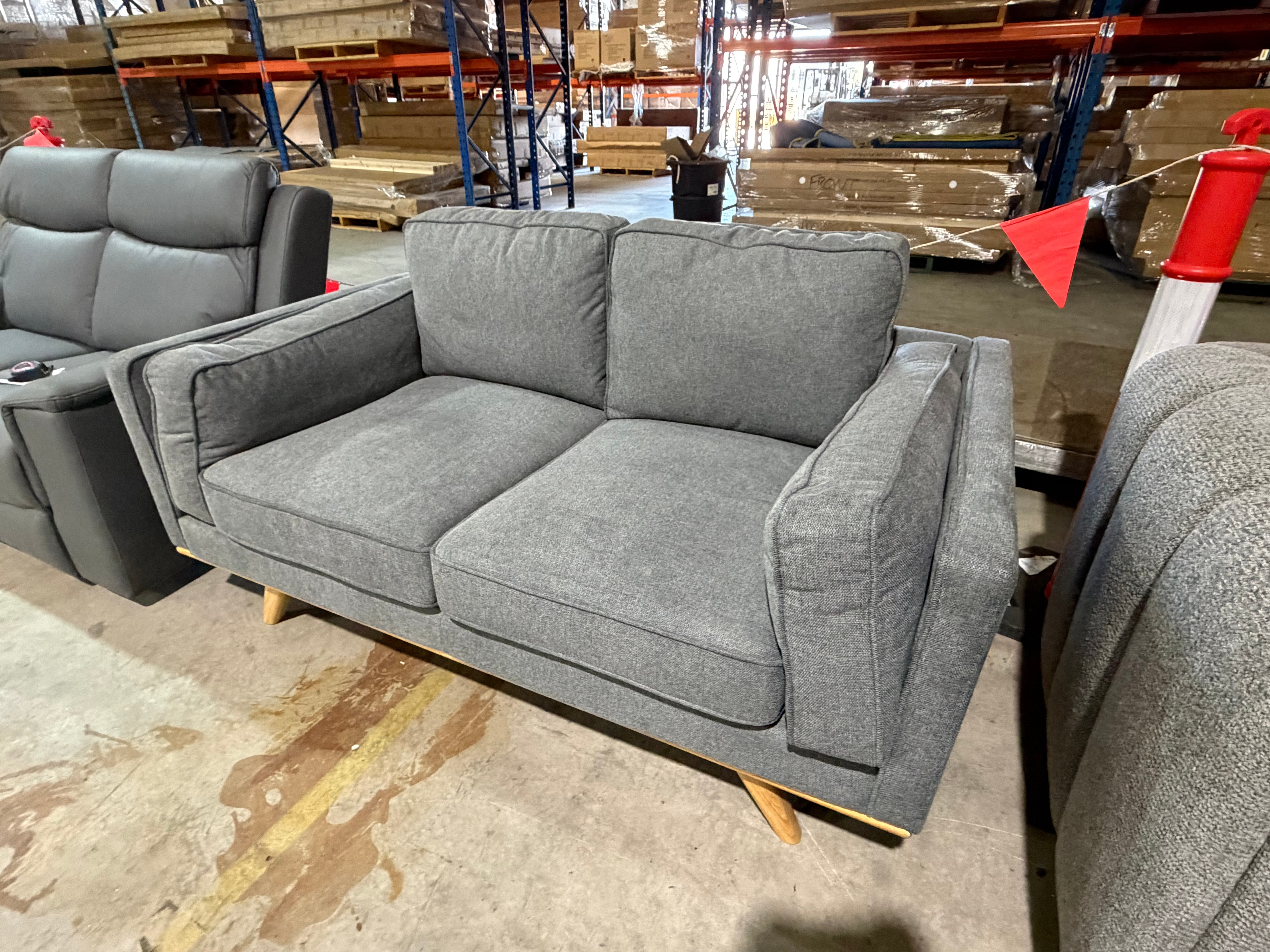 Talia 2 seater sofa in Dark Grey