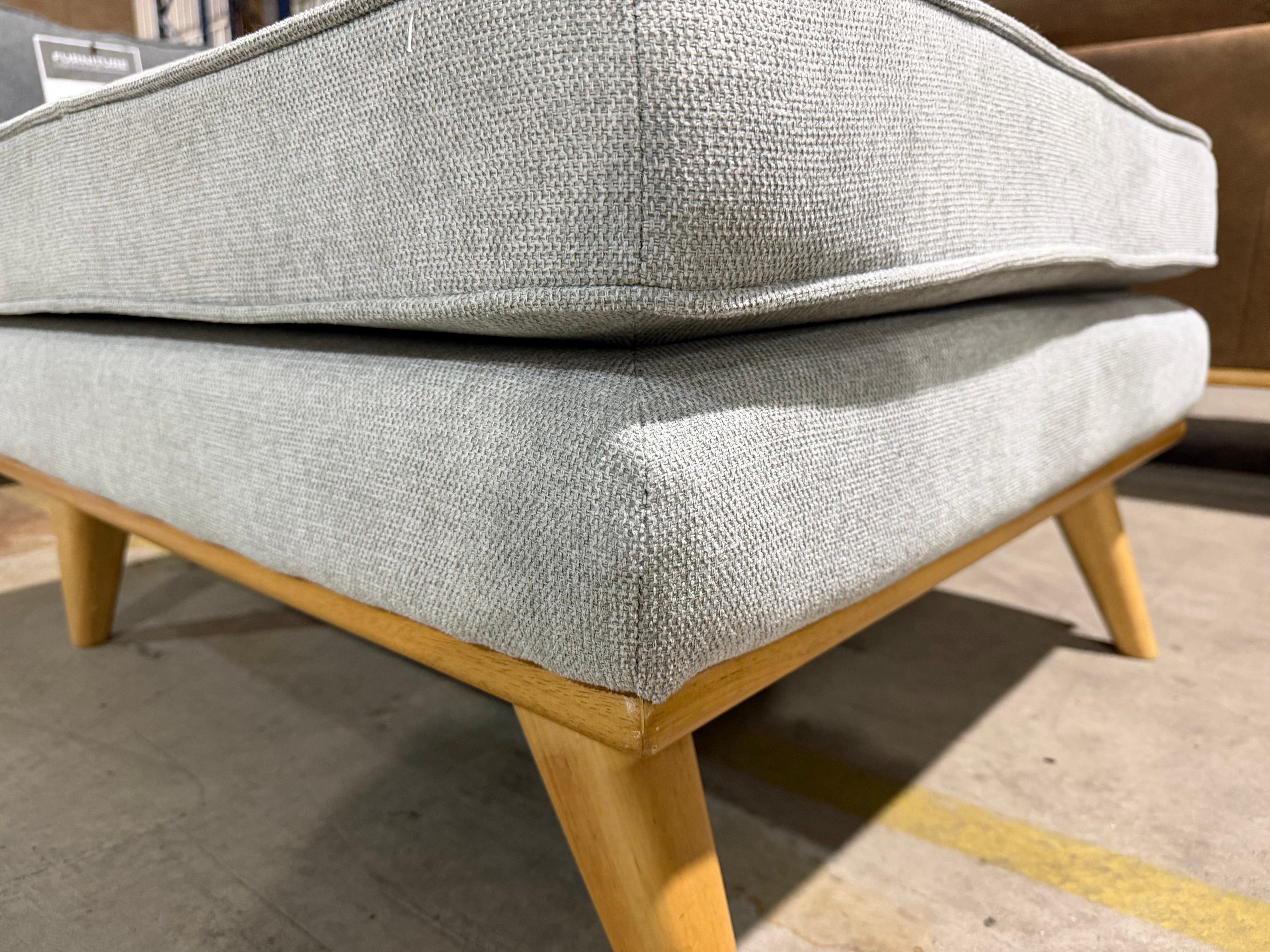 Talia Ottoman Lounge in Light Grey