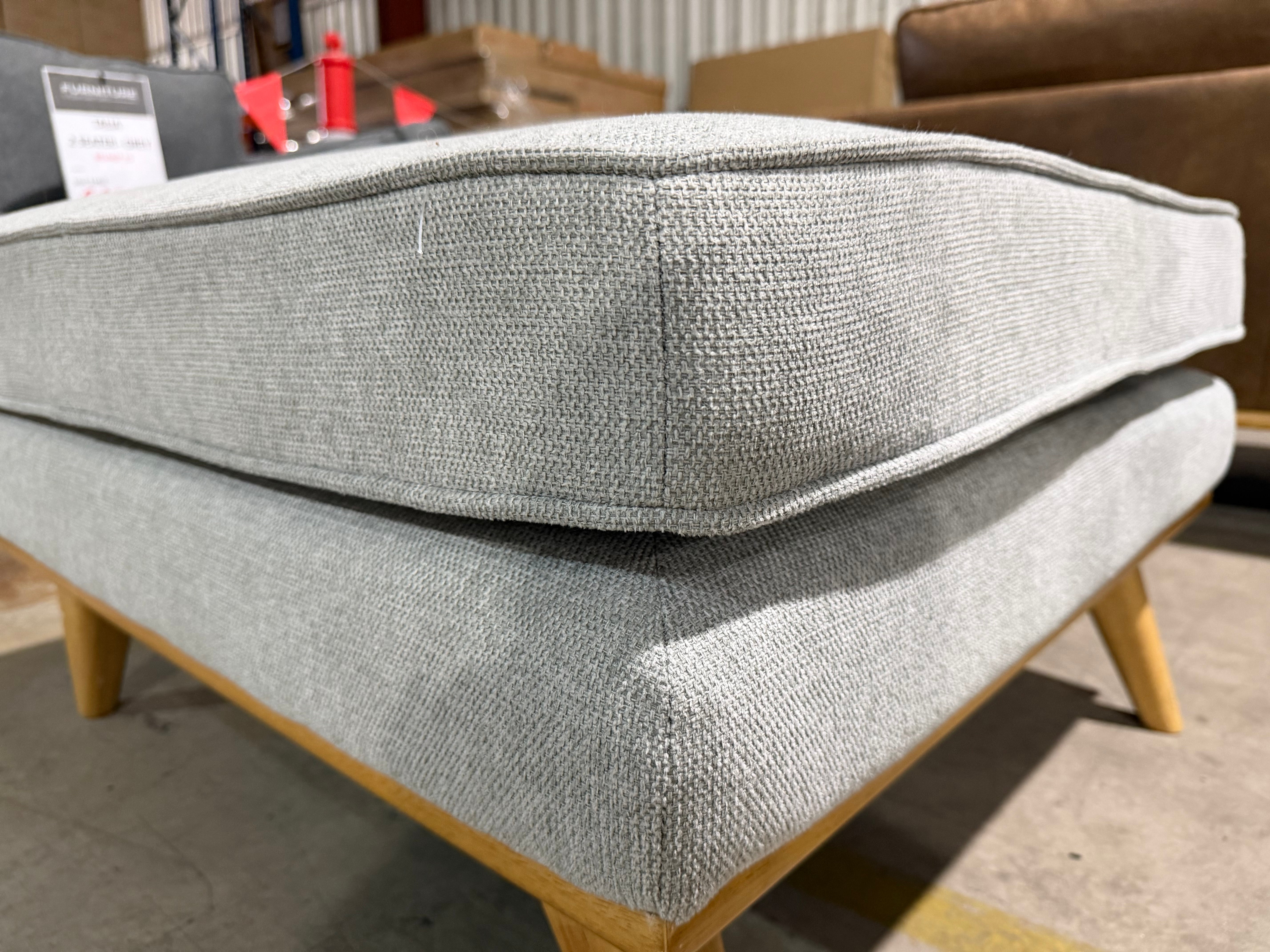 Talia Ottoman Lounge in Light Grey