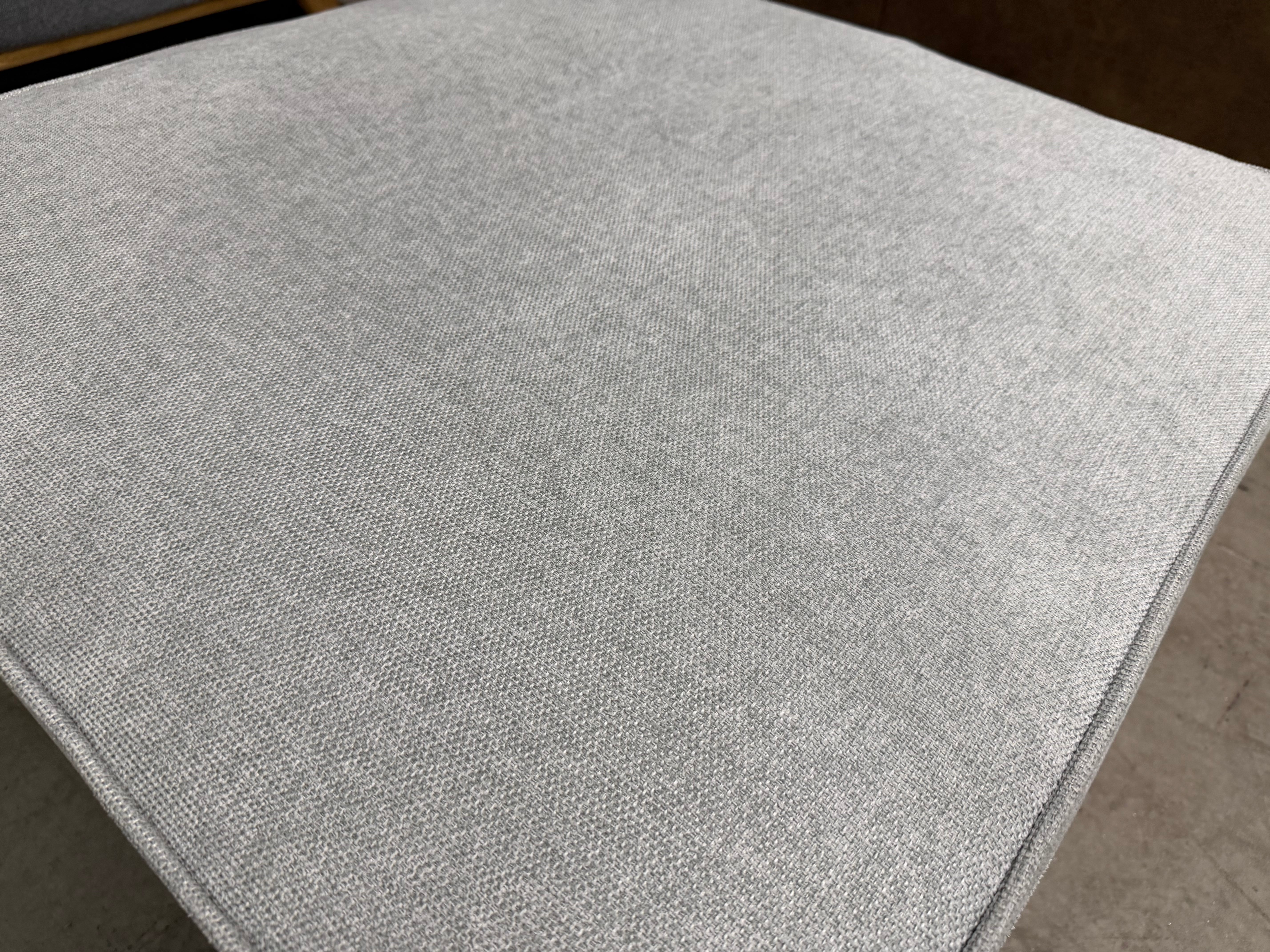 Talia Ottoman Lounge in Light Grey
