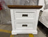 Hamptons bedside chest two tone finish