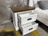 Hamptons bedside chest two tone finish