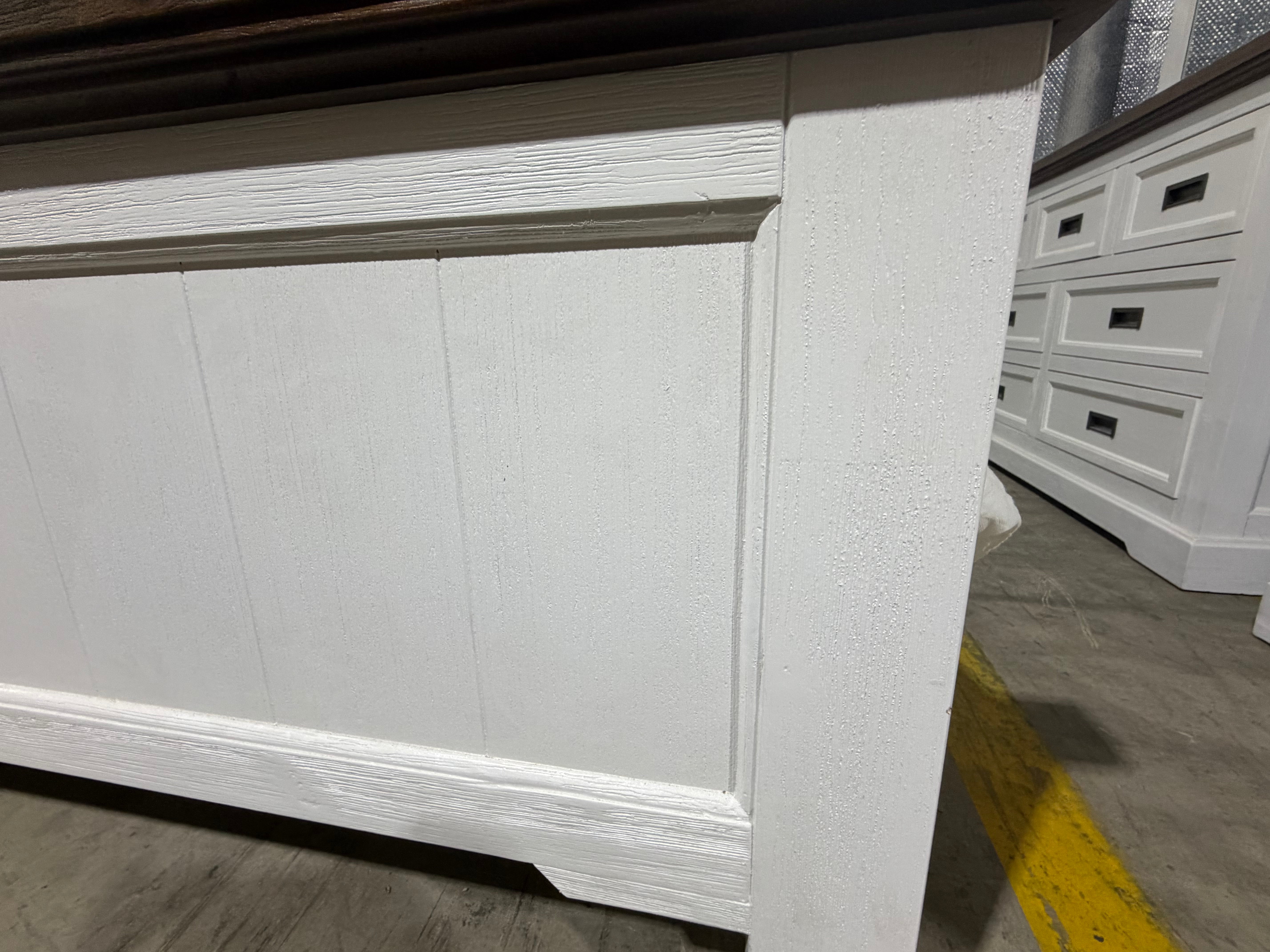 Hamptons King Size Bed in two tone finish