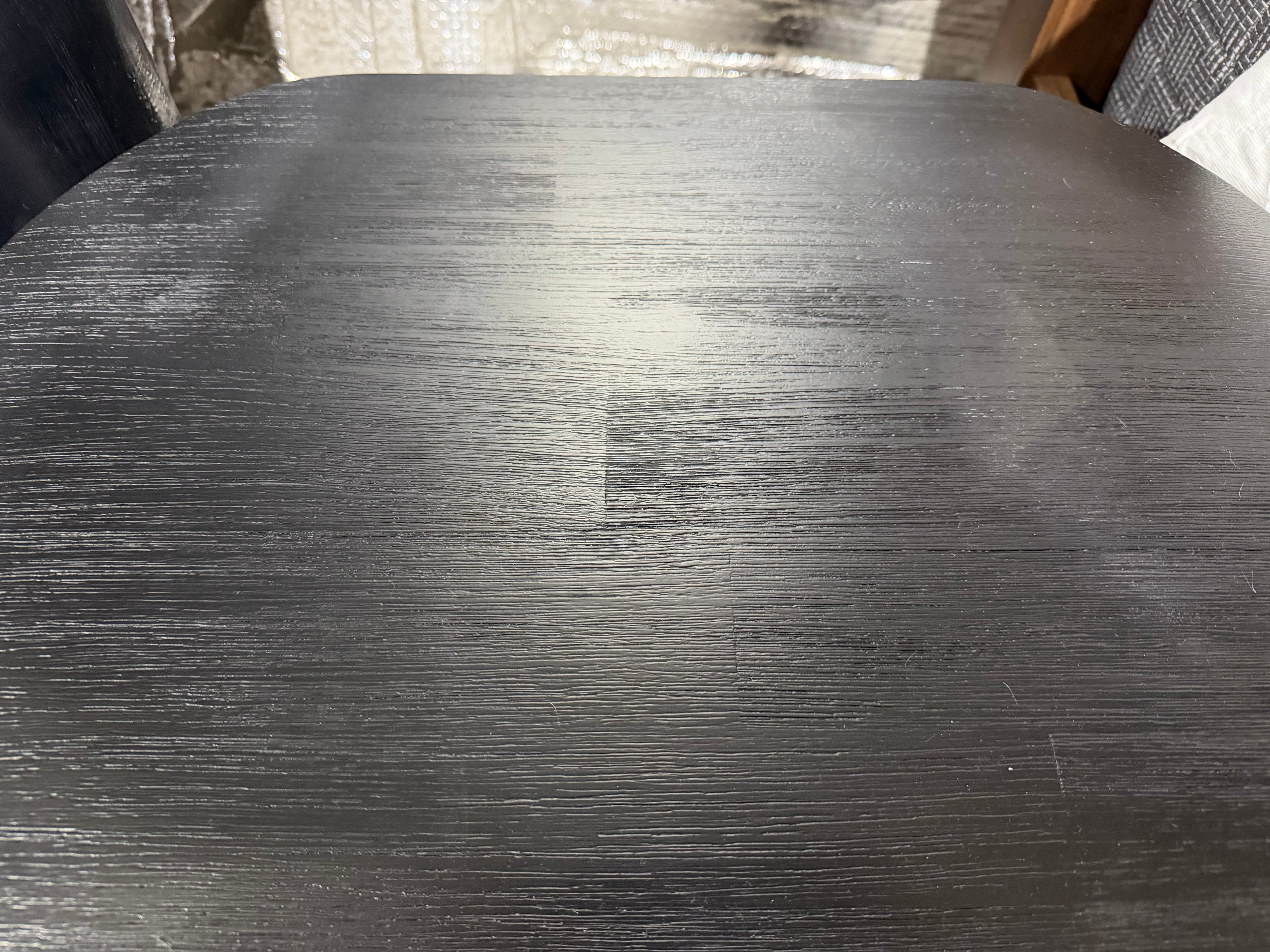 Athena ripple bed side chest in shadow black finish