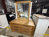 Ontario dressing table with mirror in messmate timber
